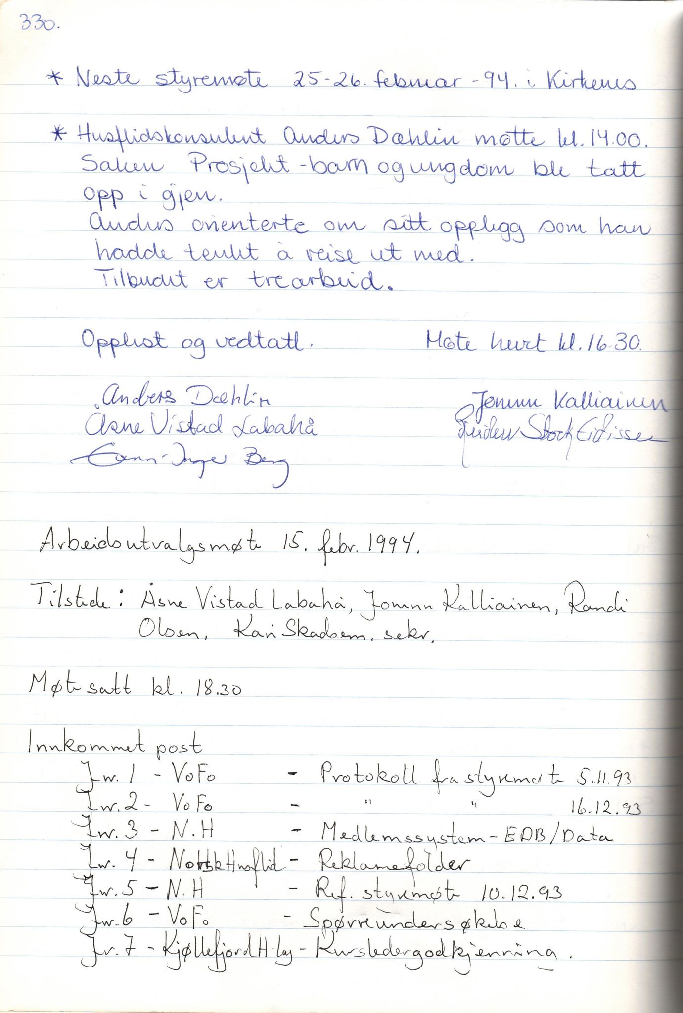 Finnmark Husflidslag, FMFB/A-1134/A/L0003: Møtebok, 1983-1994, p. 472