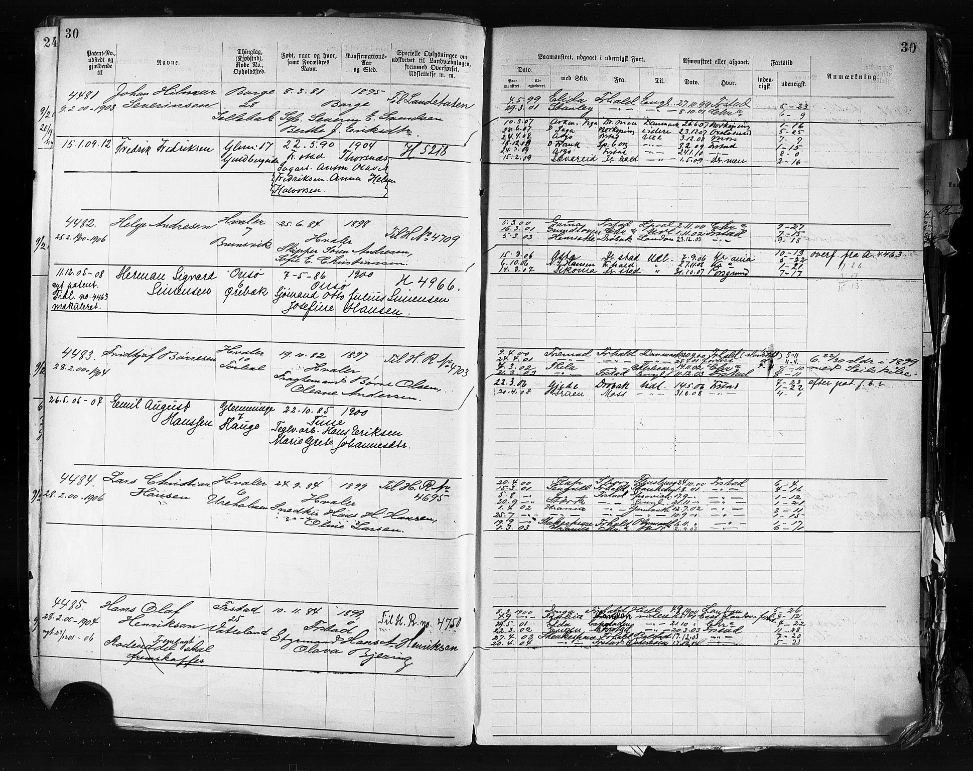 Fredrikstad mønstringskontor, AV/SAO-A-10569b/F/Fc/Fca/L0007: Annotasjonsrulle, 1903-1916, p. 32