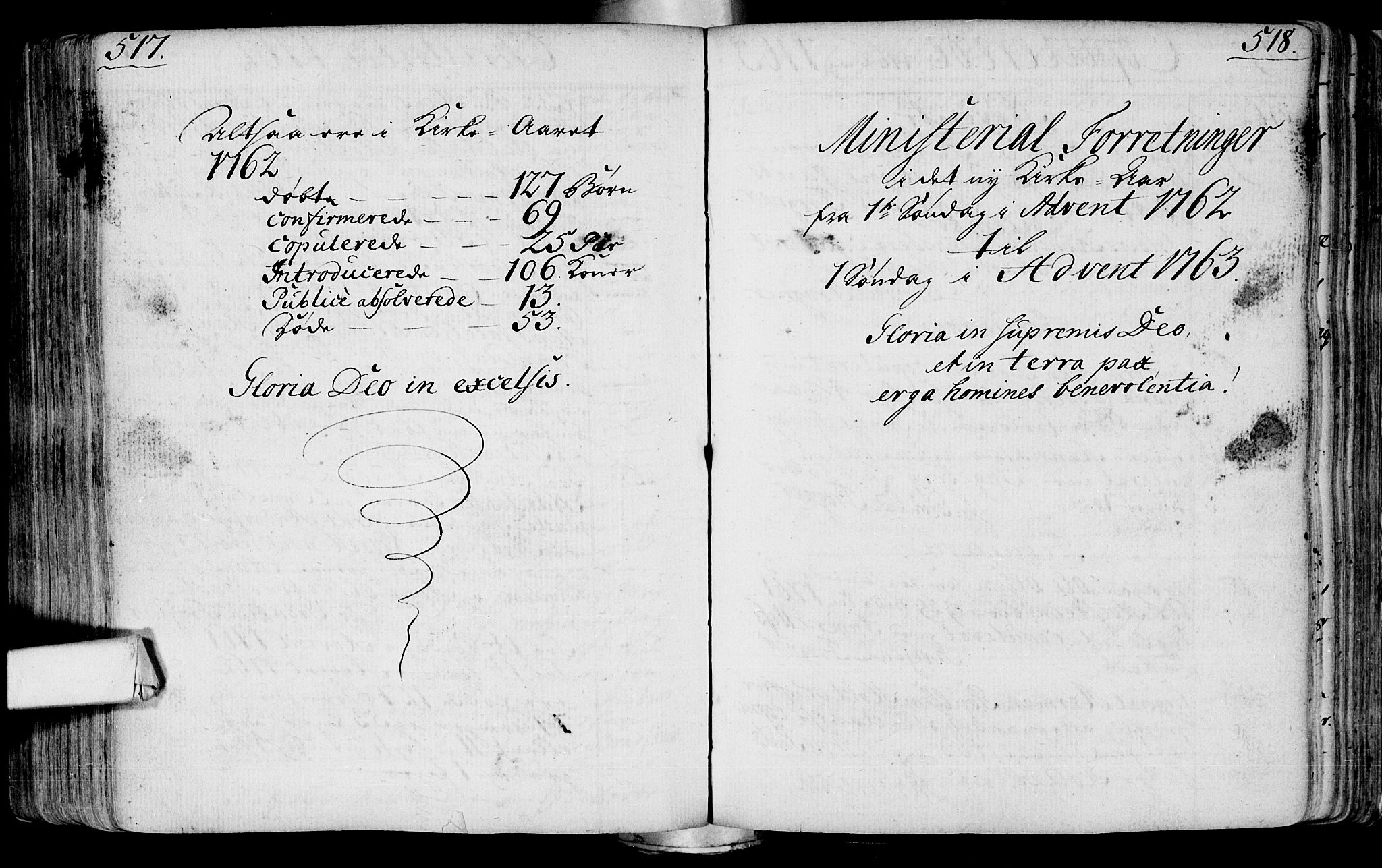 Lier kirkebøker, AV/SAKO-A-230/F/Fa/L0004: Parish register (official) no. I 4, 1749-1764, p. 517-518