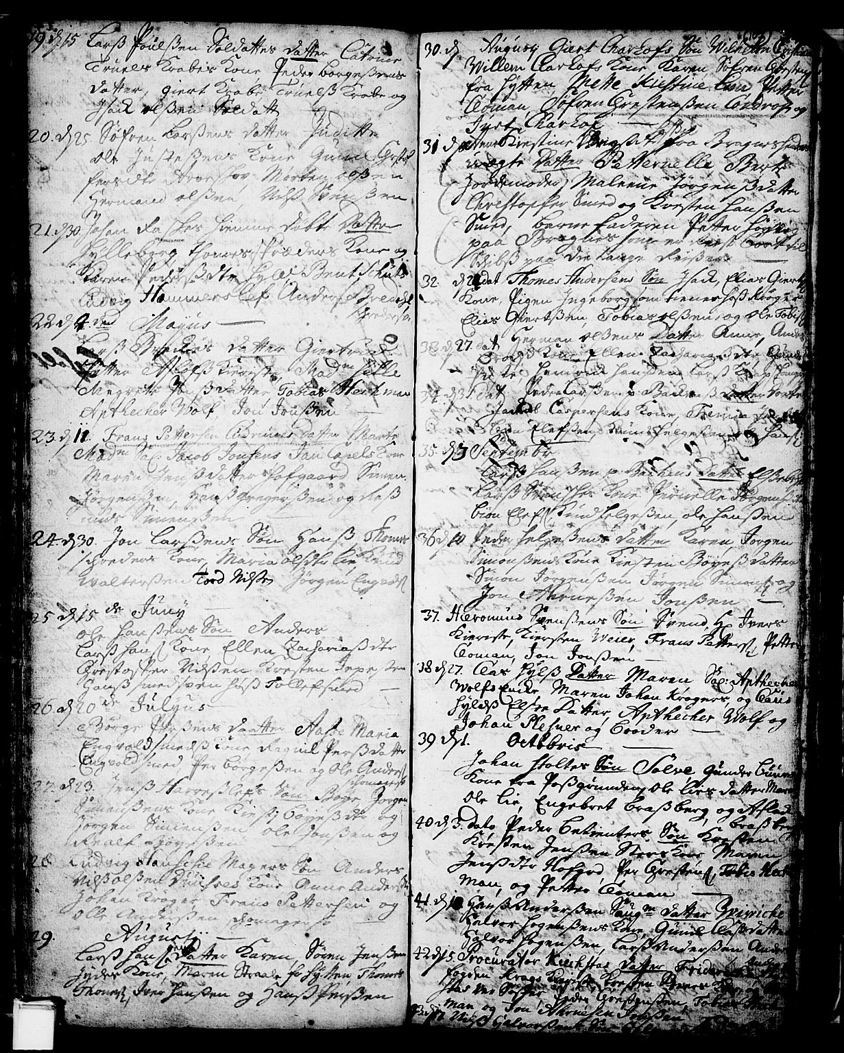 Skien kirkebøker, SAKO/A-302/F/Fa/L0002: Parish register (official) no. 2, 1716-1757, p. 107