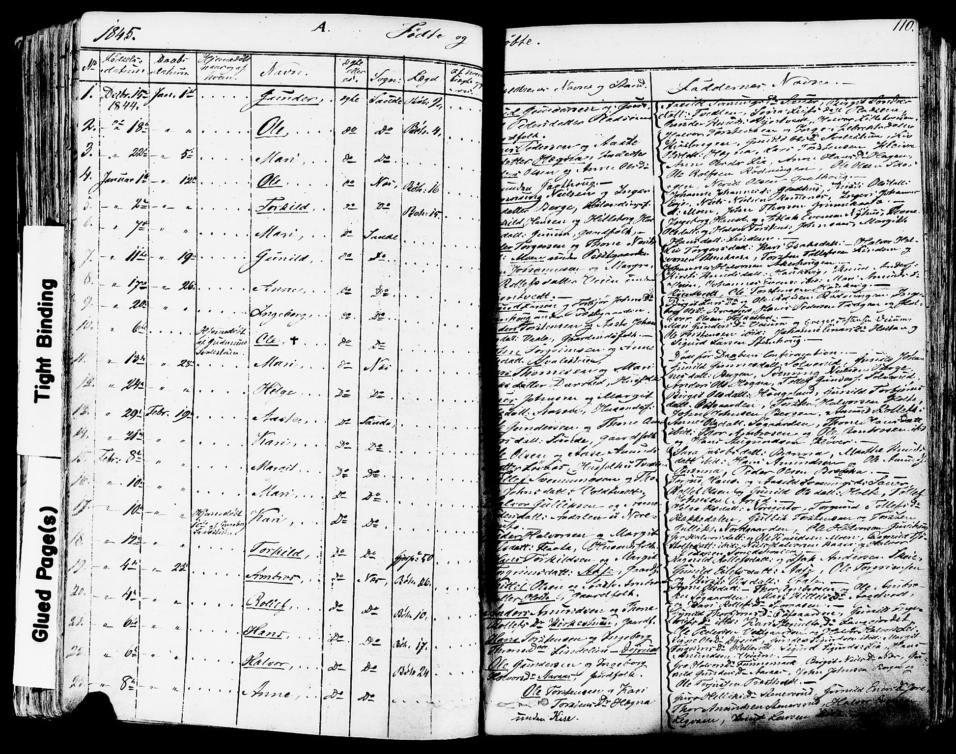 Sauherad kirkebøker, SAKO/A-298/F/Fa/L0006: Parish register (official) no. I 6, 1827-1850, p. 110