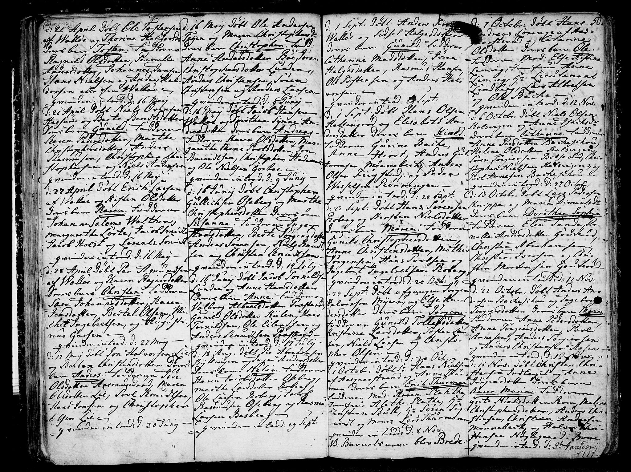 Sem kirkebøker, AV/SAKO-A-5/F/Fb/L0002: Parish register (official) no. II 2, 1764-1792, p. 50