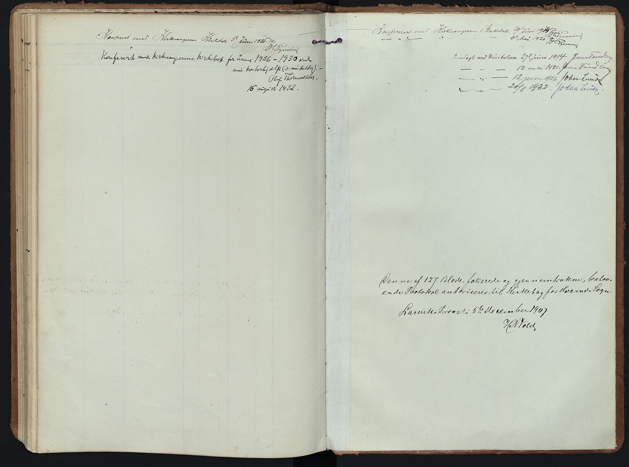 Hedrum kirkebøker, SAKO/A-344/F/Fc/L0002: Parish register (official) no. III 2, 1907-1930