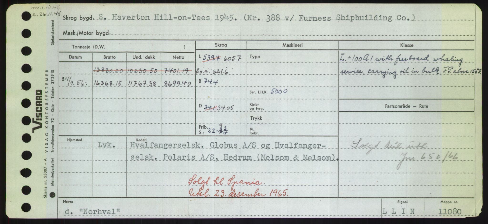 Sjøfartsdirektoratet med forløpere, Skipsmålingen, AV/RA-S-1627/H/Hd/L0027: Fartøy, Norhop-Nør, p. 3