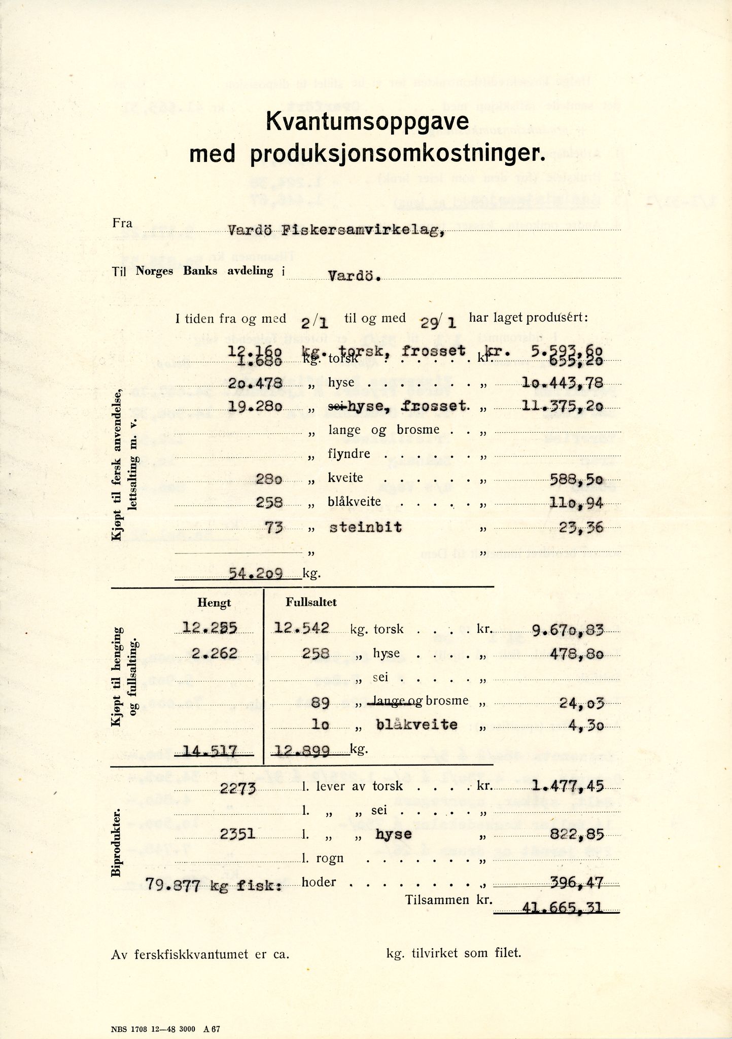 Vardø Fiskersamvirkelag, VAMU/A-0037/D/Da/L0005: Korrespondanse Ma-Re, 1947-1950