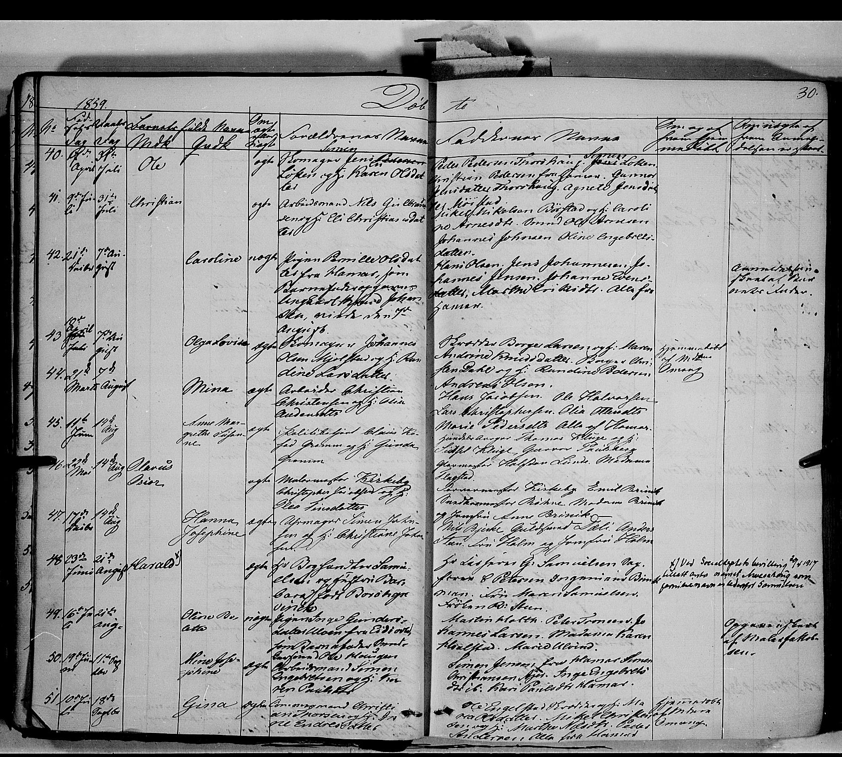 Vang prestekontor, Hedmark, AV/SAH-PREST-008/H/Ha/Haa/L0011: Parish register (official) no. 11, 1852-1877, p. 30