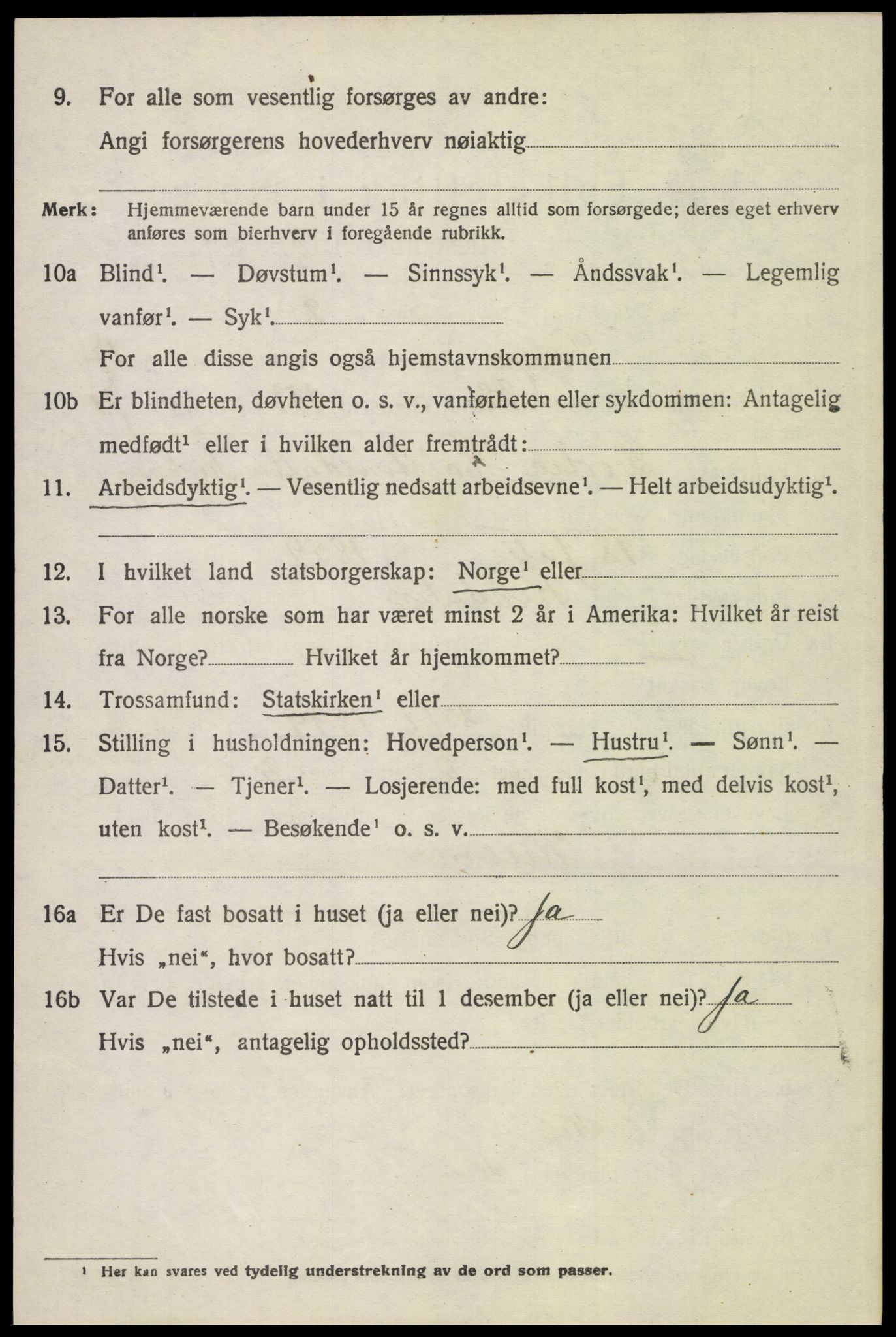 SAH, 1920 census for Tolga, 1920, p. 8148