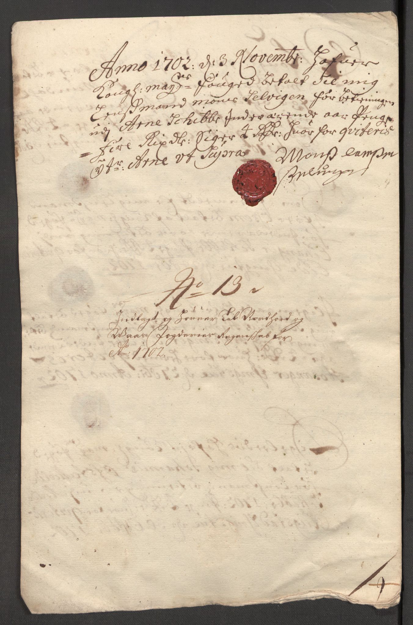 Rentekammeret inntil 1814, Reviderte regnskaper, Fogderegnskap, AV/RA-EA-4092/R51/L3186: Fogderegnskap Nordhordland og Voss, 1702-1703, p. 147