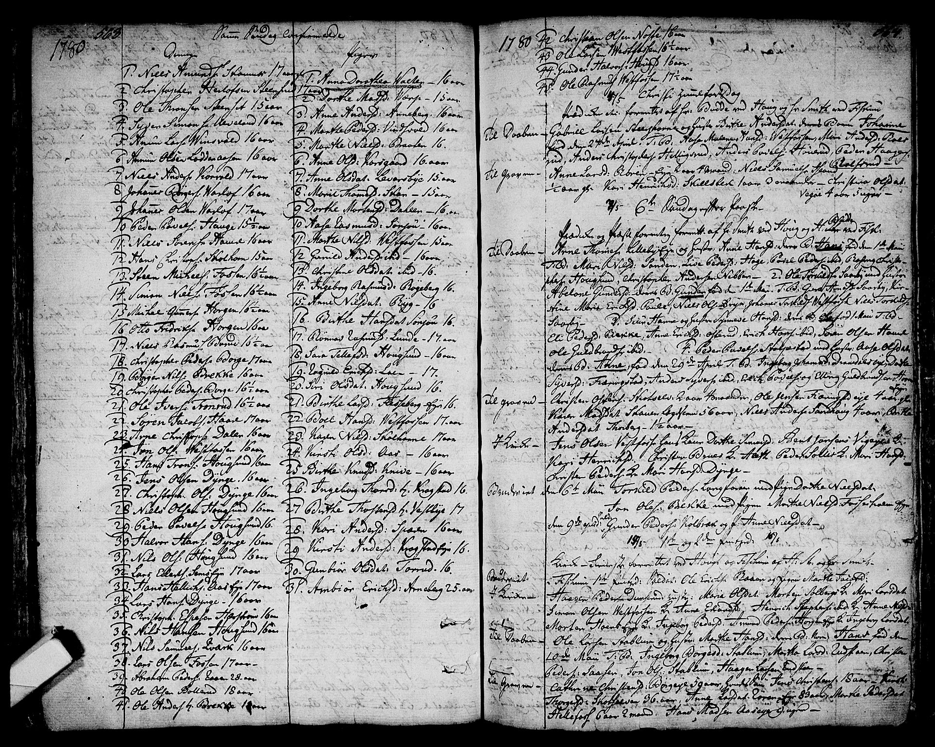 Eiker kirkebøker, AV/SAKO-A-4/F/Fa/L0008: Parish register (official) no. I 8, 1764-1788, p. 563-564