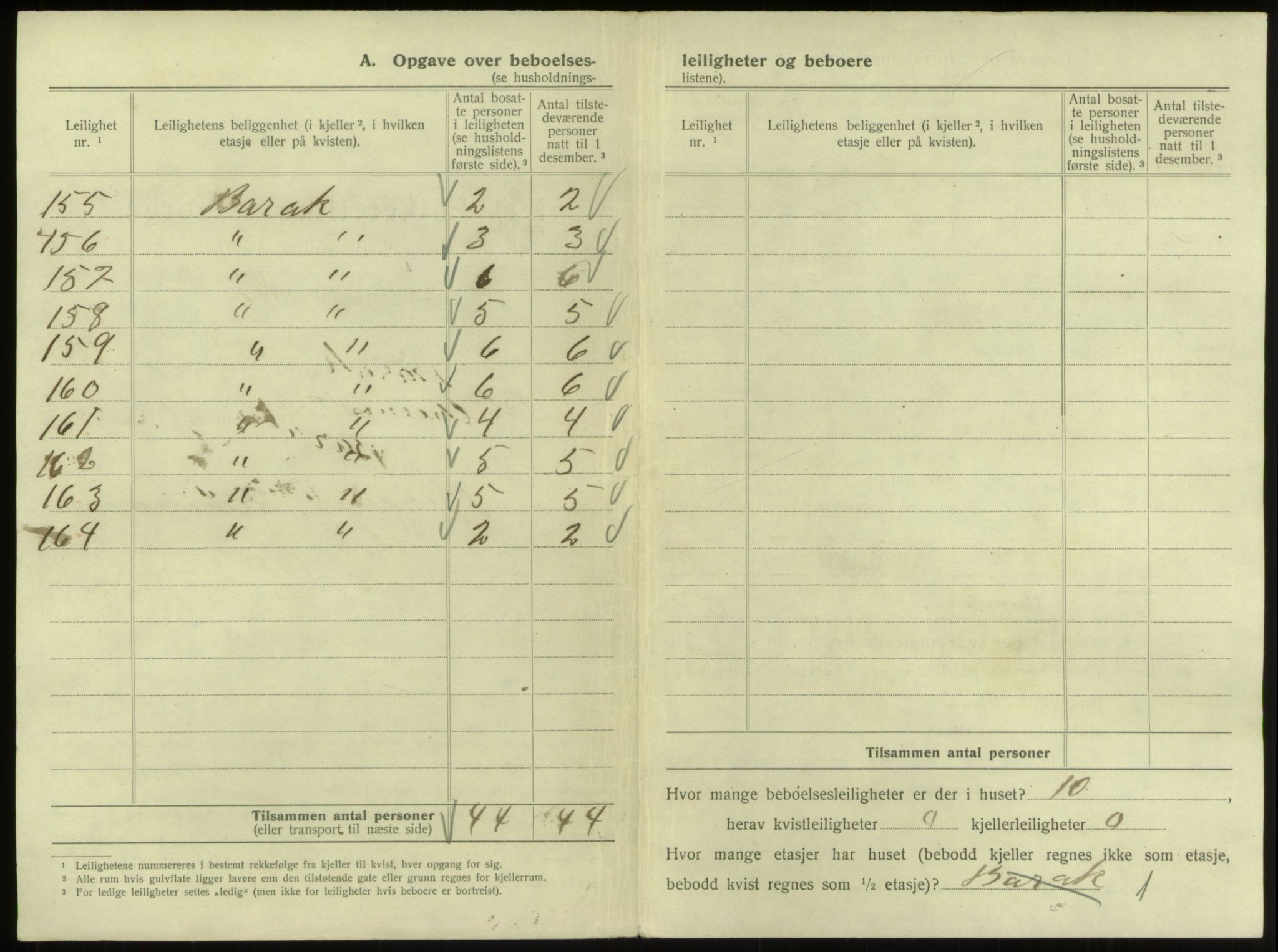 SAB, 1920 census for Bergen, 1920, p. 12653