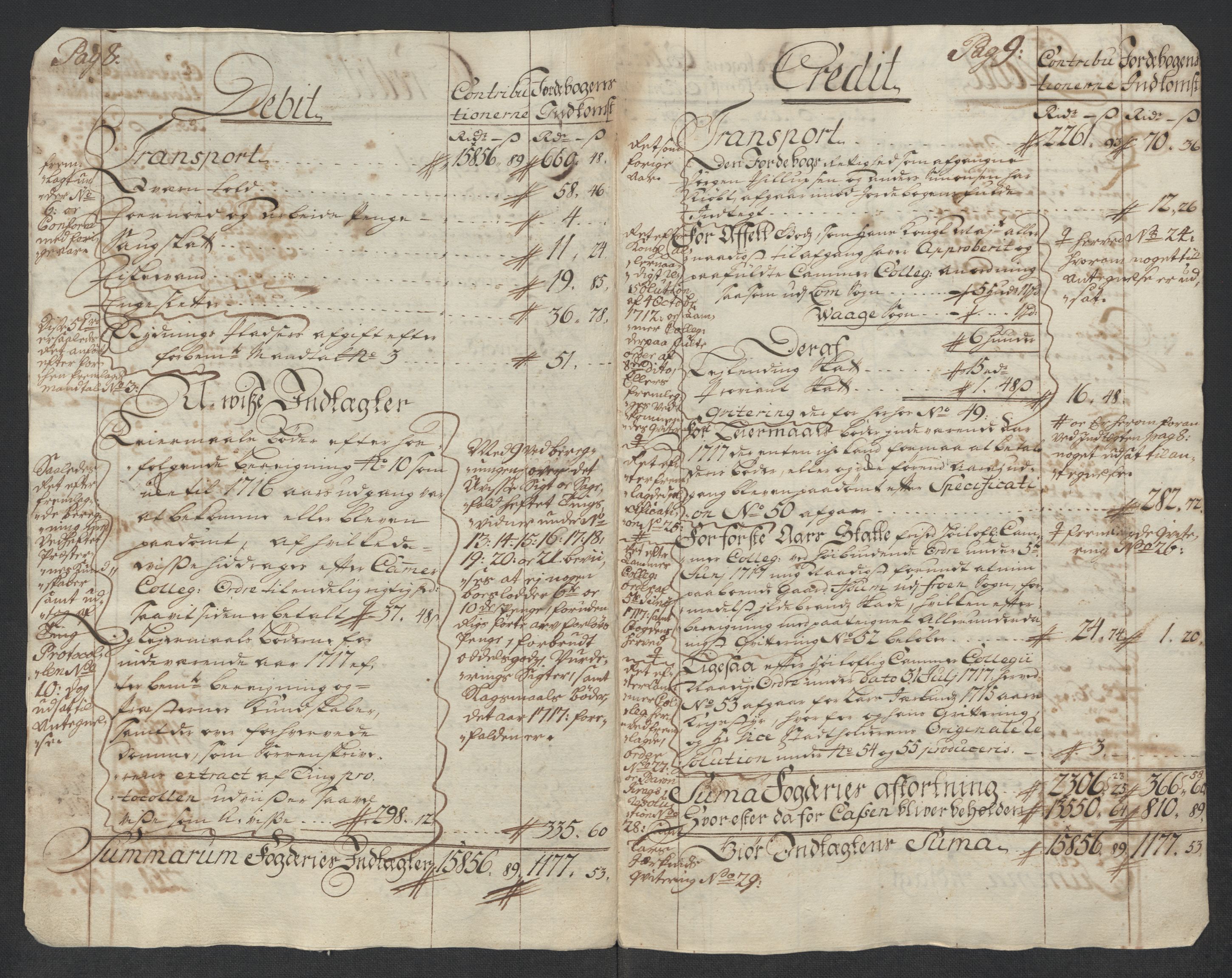 Rentekammeret inntil 1814, Reviderte regnskaper, Fogderegnskap, RA/EA-4092/R17/L1187: Fogderegnskap Gudbrandsdal, 1717, p. 8