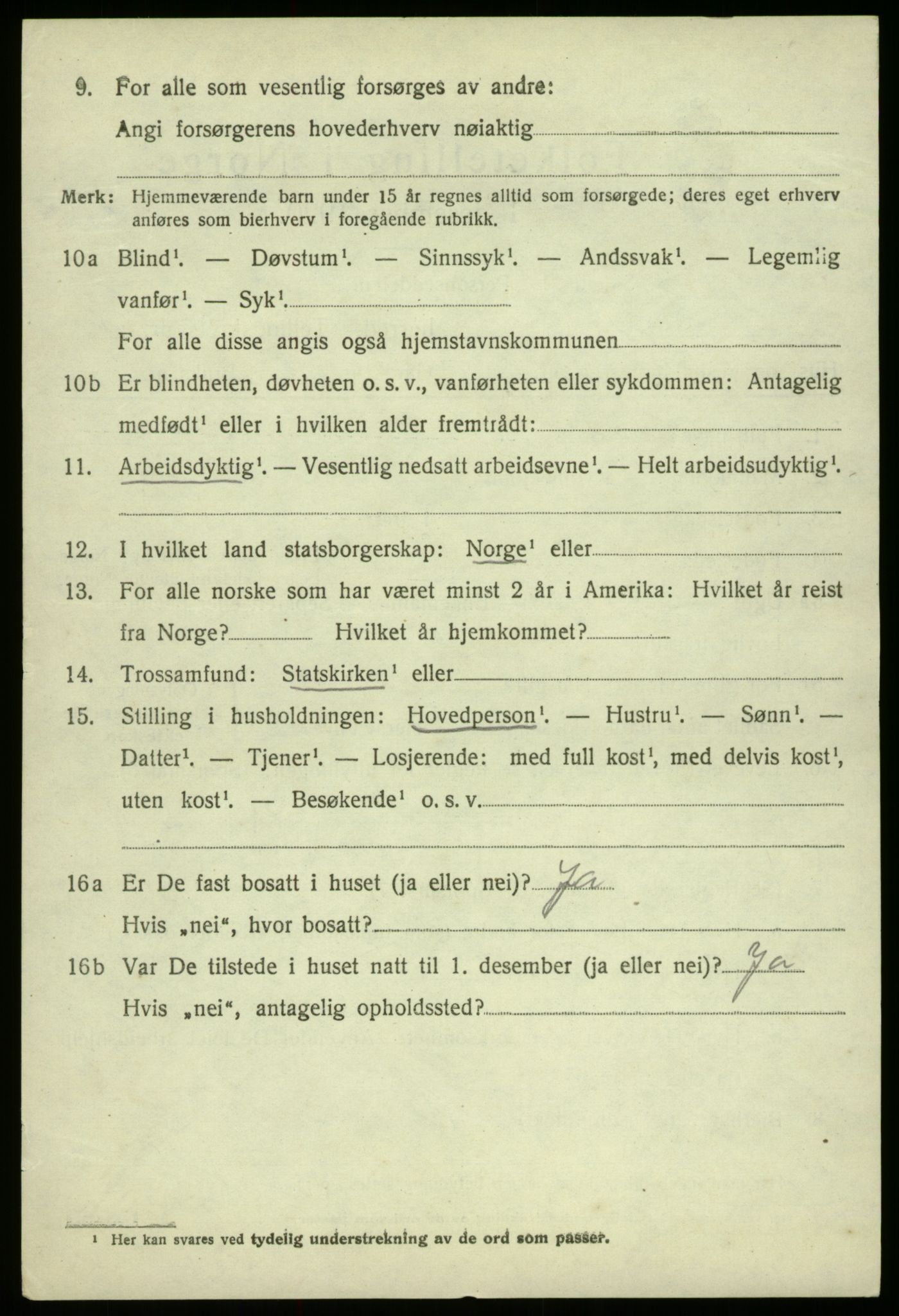 SAB, 1920 census for Haus, 1920, p. 10379