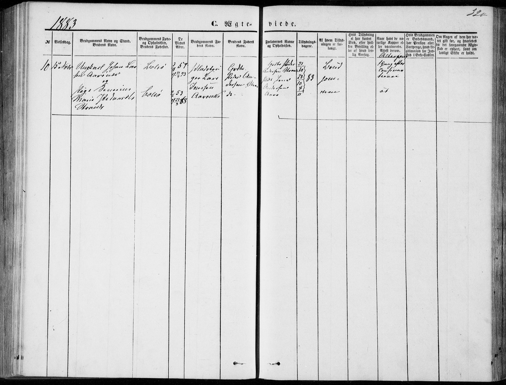 Ministerialprotokoller, klokkerbøker og fødselsregistre - Møre og Romsdal, AV/SAT-A-1454/555/L0655: Parish register (official) no. 555A05, 1869-1886, p. 320