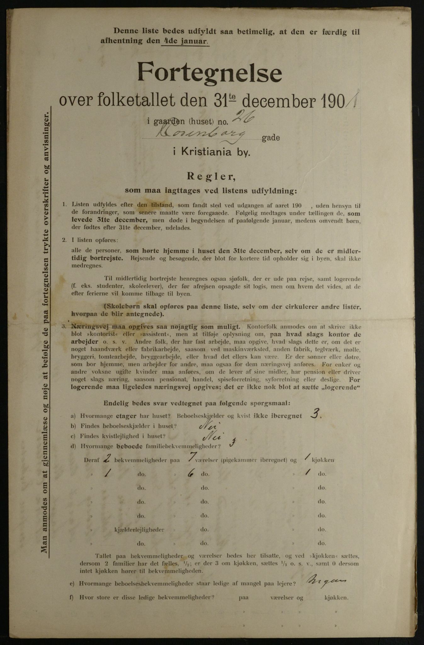 OBA, Municipal Census 1901 for Kristiania, 1901, p. 12818