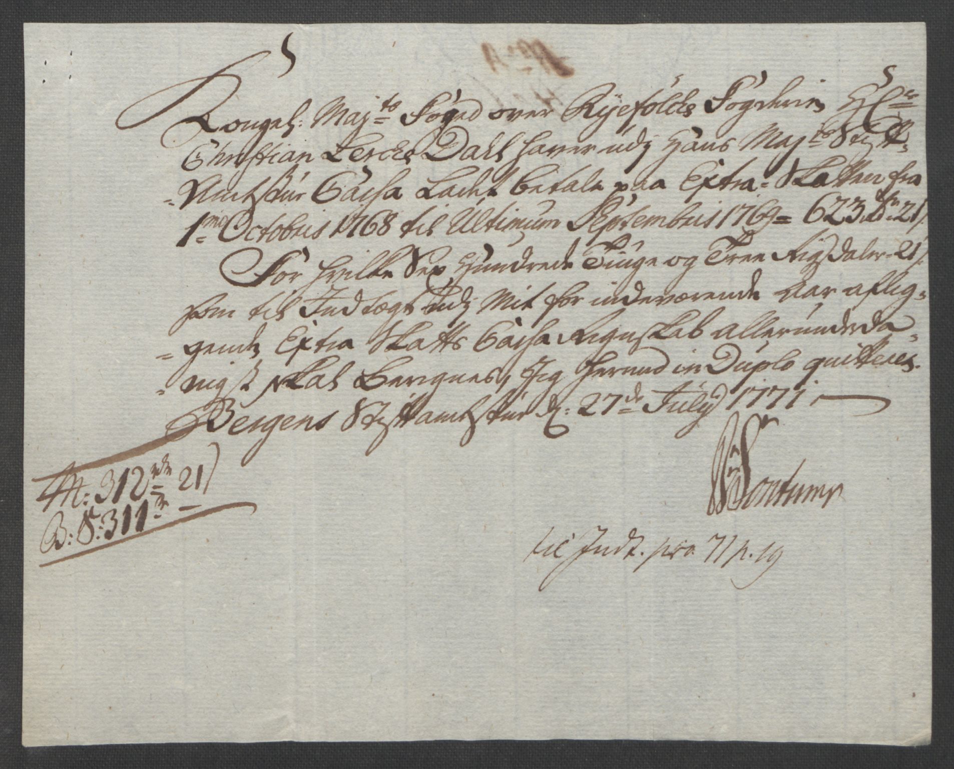 Rentekammeret inntil 1814, Reviderte regnskaper, Fogderegnskap, AV/RA-EA-4092/R47/L2972: Ekstraskatten Ryfylke, 1762-1780, p. 221