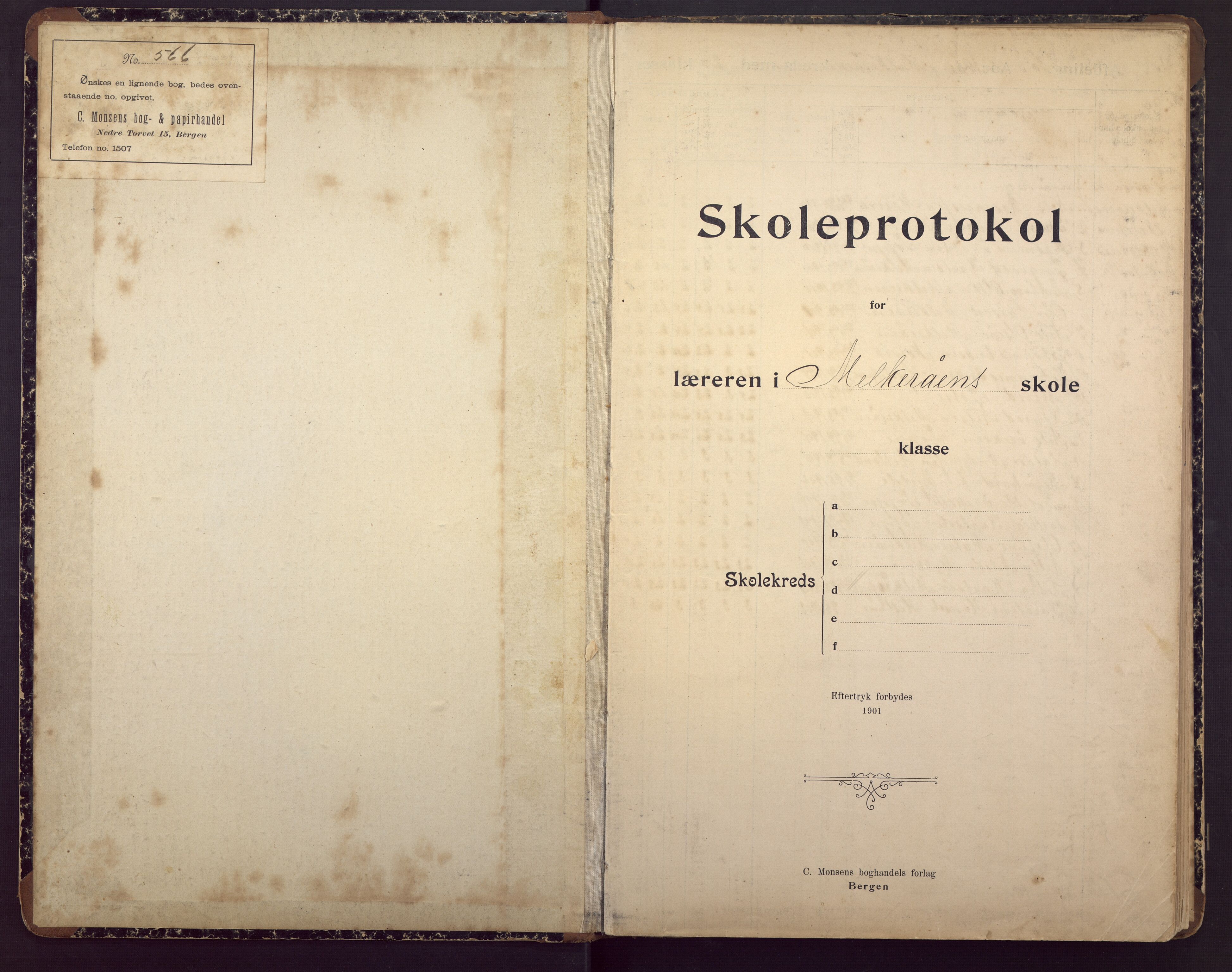 Mjølkeråen skole, BBA/A-1935/G/Gc/L0002: Karakterprotokoll, 1906-1969