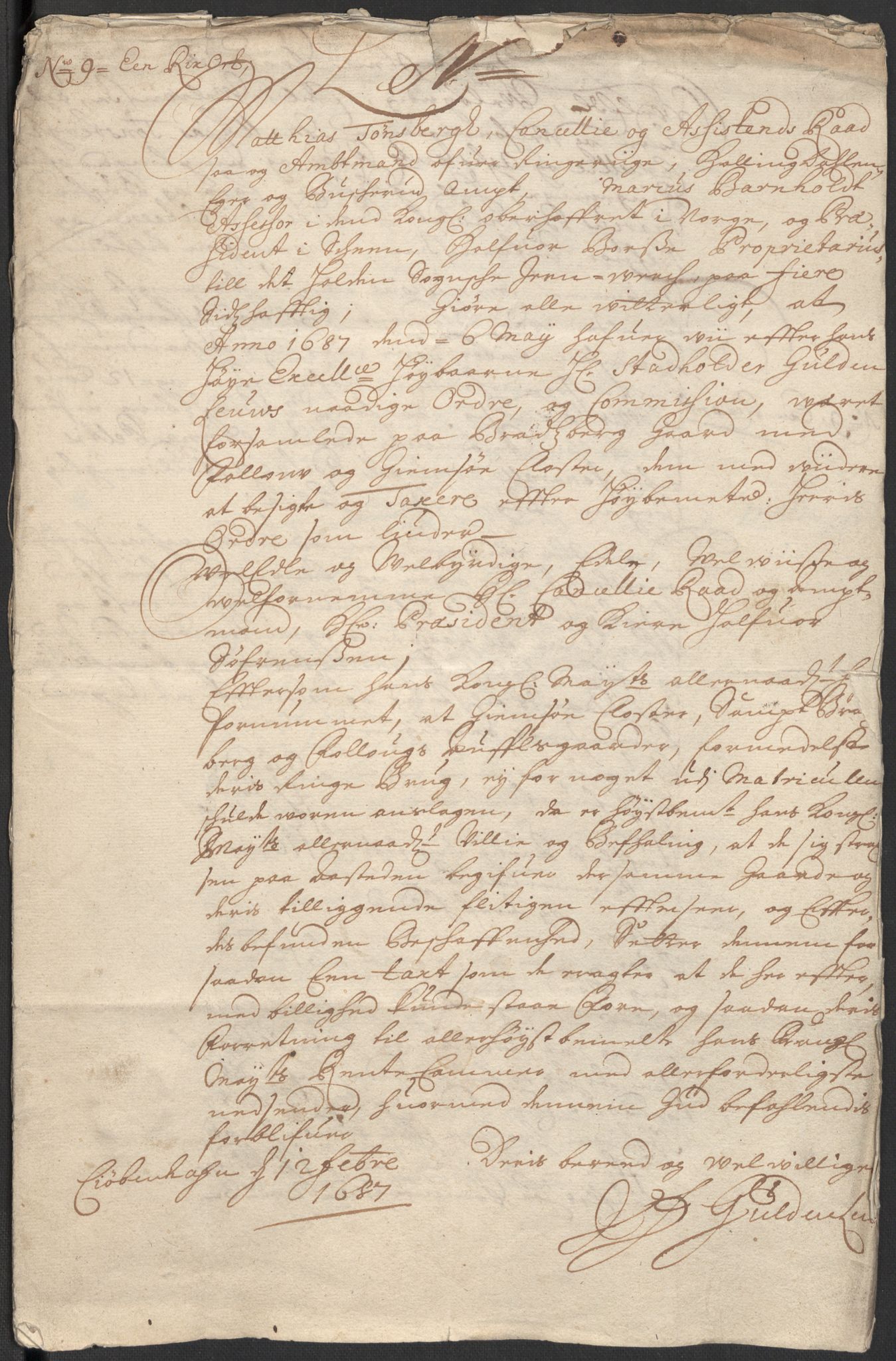 Rentekammeret inntil 1814, Reviderte regnskaper, Fogderegnskap, RA/EA-4092/R35/L2087: Fogderegnskap Øvre og Nedre Telemark, 1687-1689, p. 6
