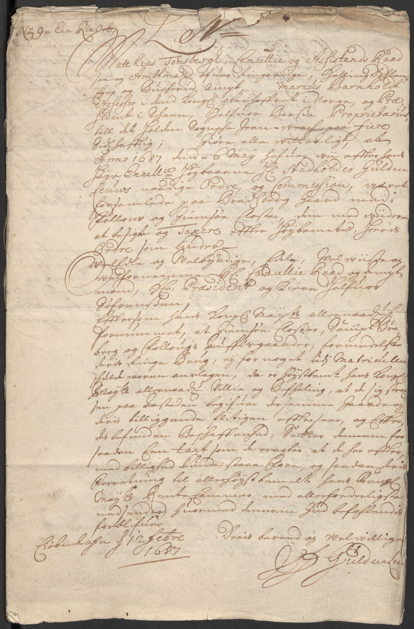 Rentekammeret inntil 1814, Reviderte regnskaper, Fogderegnskap, AV/RA-EA-4092/R35/L2087: Fogderegnskap Øvre og Nedre Telemark, 1687-1689, p. 6