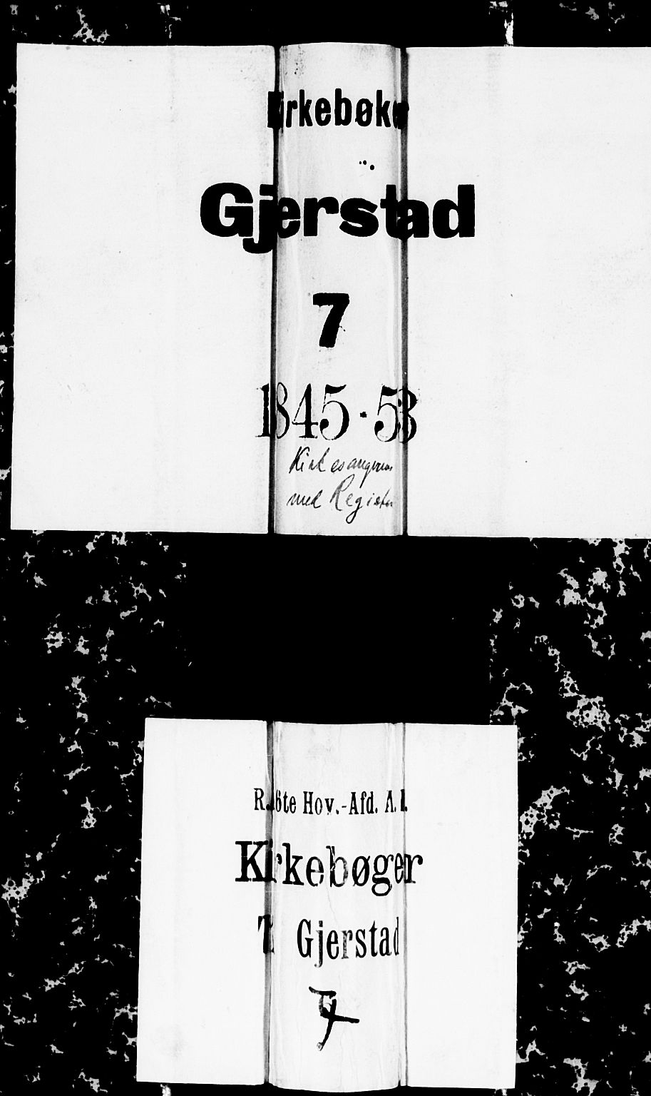 Gjerstad sokneprestkontor, SAK/1111-0014/F/Fb/Fba/L0004: Parish register (copy) no. B 4, 1845-1853