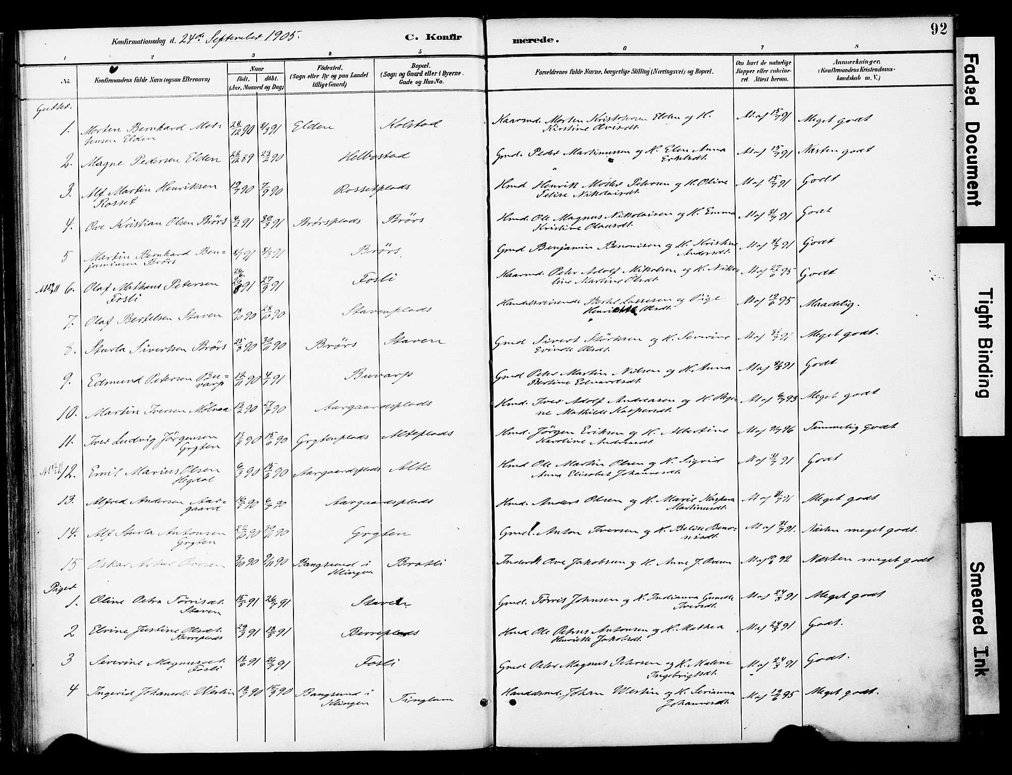 Ministerialprotokoller, klokkerbøker og fødselsregistre - Nord-Trøndelag, SAT/A-1458/742/L0409: Parish register (official) no. 742A02, 1891-1905, p. 92