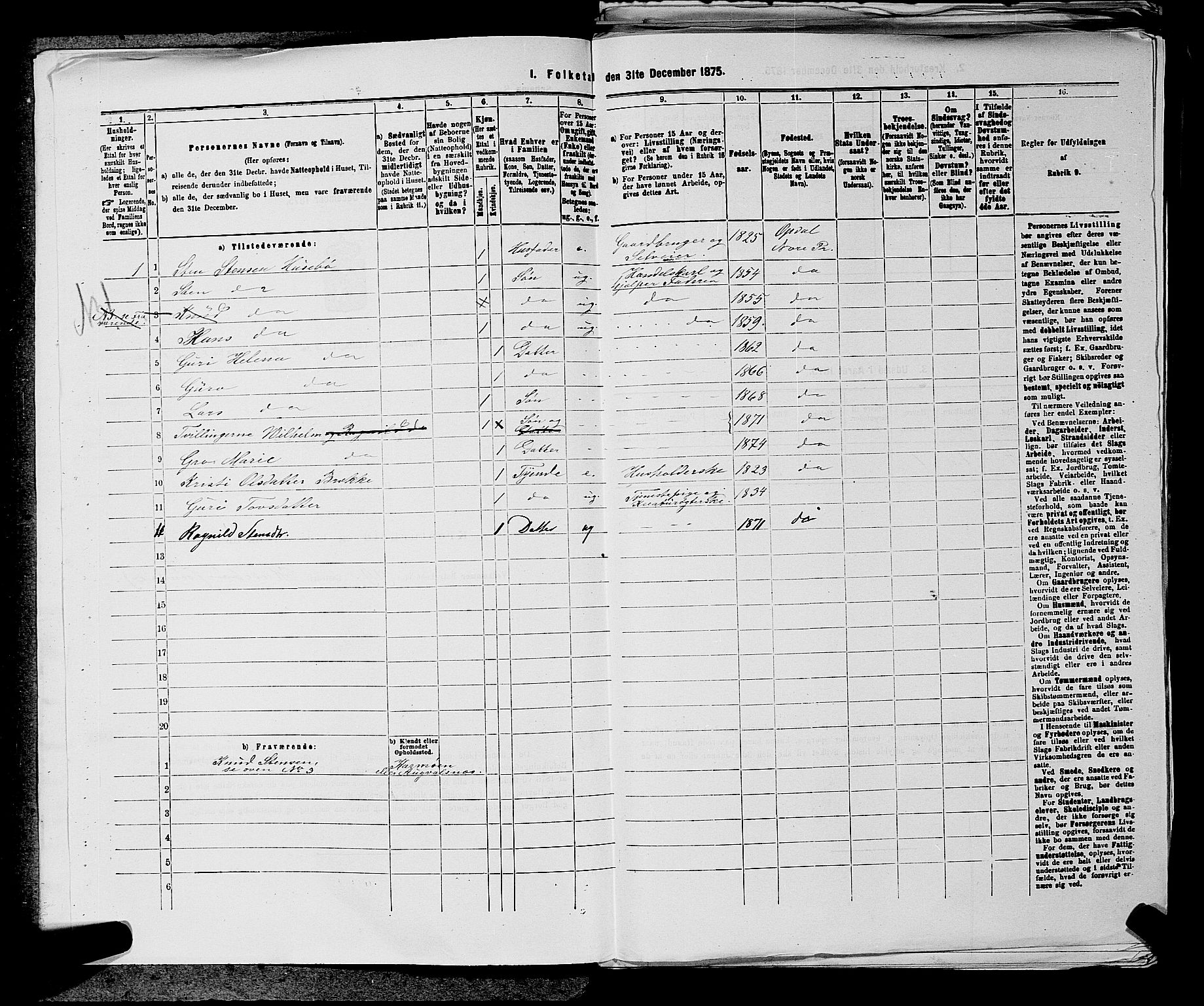SAKO, 1875 census for 0633P Nore, 1875, p. 479