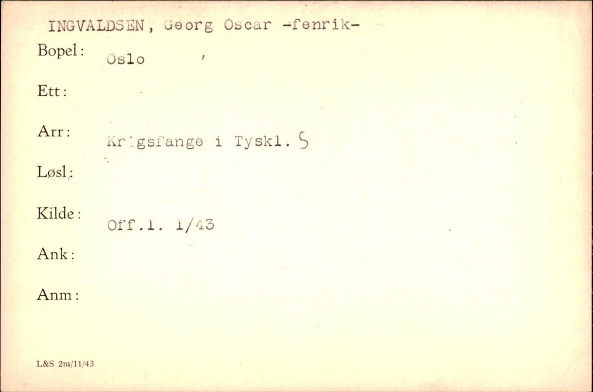 Forsvaret, Forsvarets krigshistoriske avdeling, RA/RAFA-2017/Y/Yf/L0200: II-C-11-2102  -  Norske krigsfanger i Tyskland, 1940-1945, p. 500