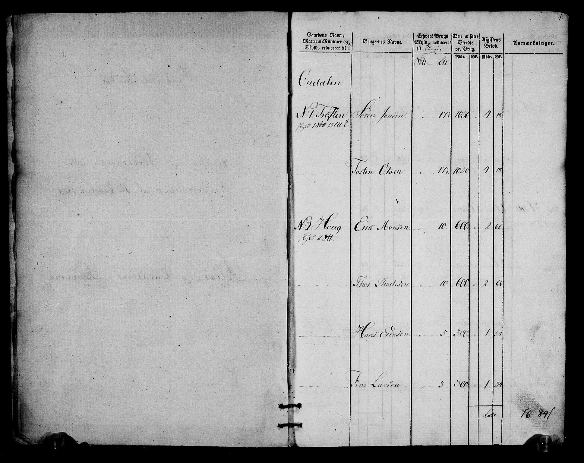 Rentekammeret inntil 1814, Realistisk ordnet avdeling, AV/RA-EA-4070/N/Ne/Nea/L0027: Solør og Odal fogderi. Oppebørselsregister, 1803-1804, p. 3