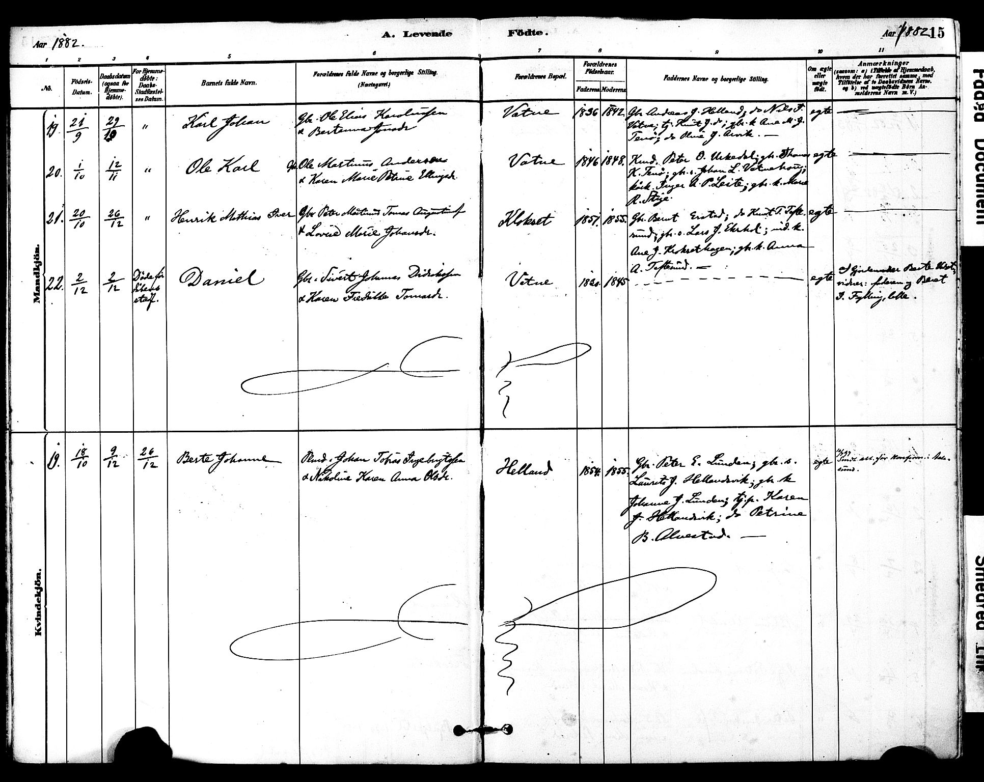 Ministerialprotokoller, klokkerbøker og fødselsregistre - Møre og Romsdal, AV/SAT-A-1454/525/L0374: Parish register (official) no. 525A04, 1880-1899, p. 15