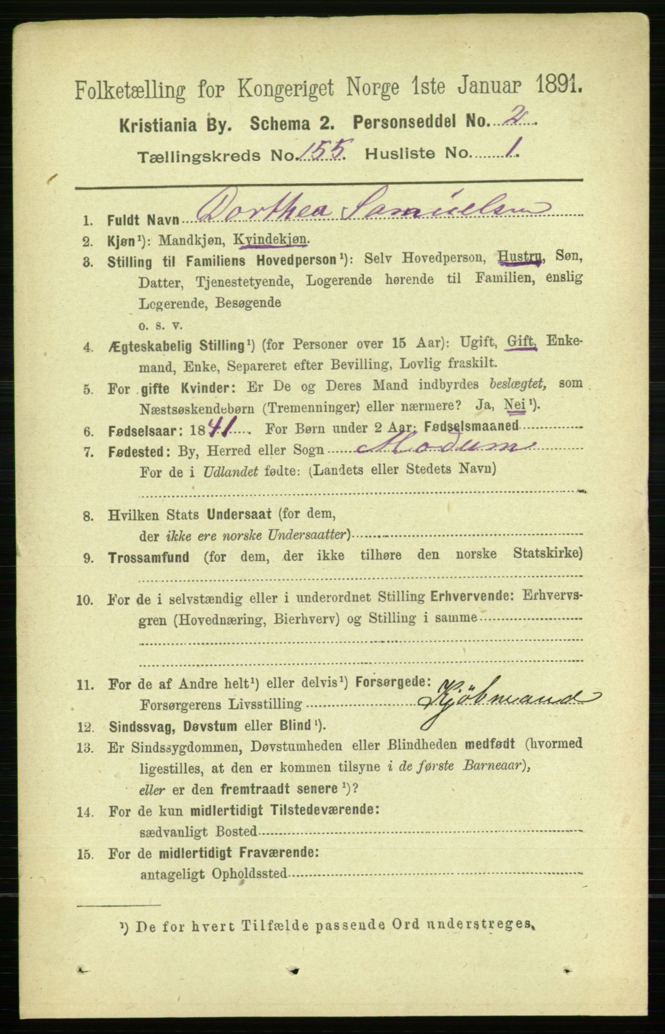 RA, 1891 census for 0301 Kristiania, 1891, p. 88194