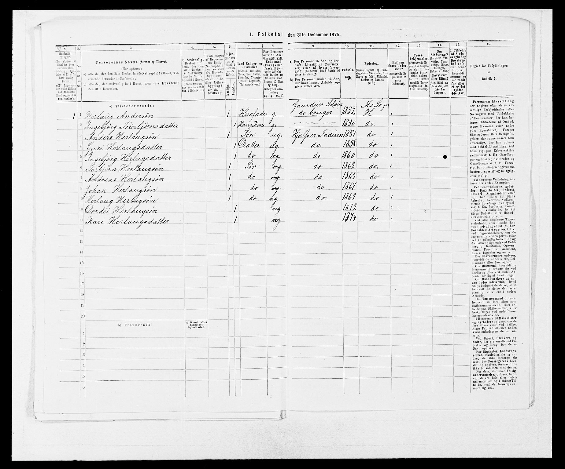 SAB, 1875 census for 1253P Hosanger, 1875, p. 553