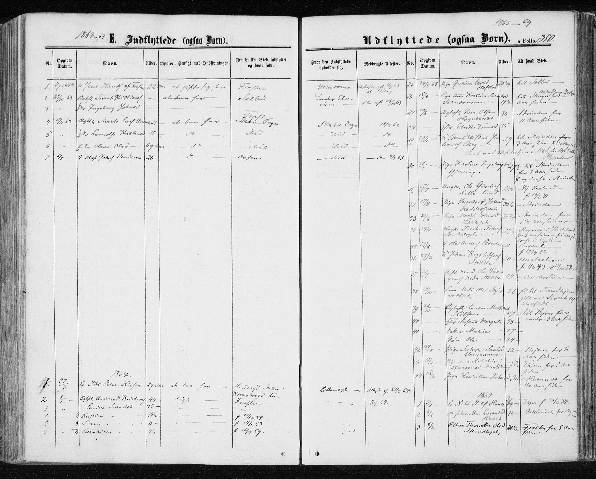 Ministerialprotokoller, klokkerbøker og fødselsregistre - Nord-Trøndelag, SAT/A-1458/709/L0075: Parish register (official) no. 709A15, 1859-1870, p. 350