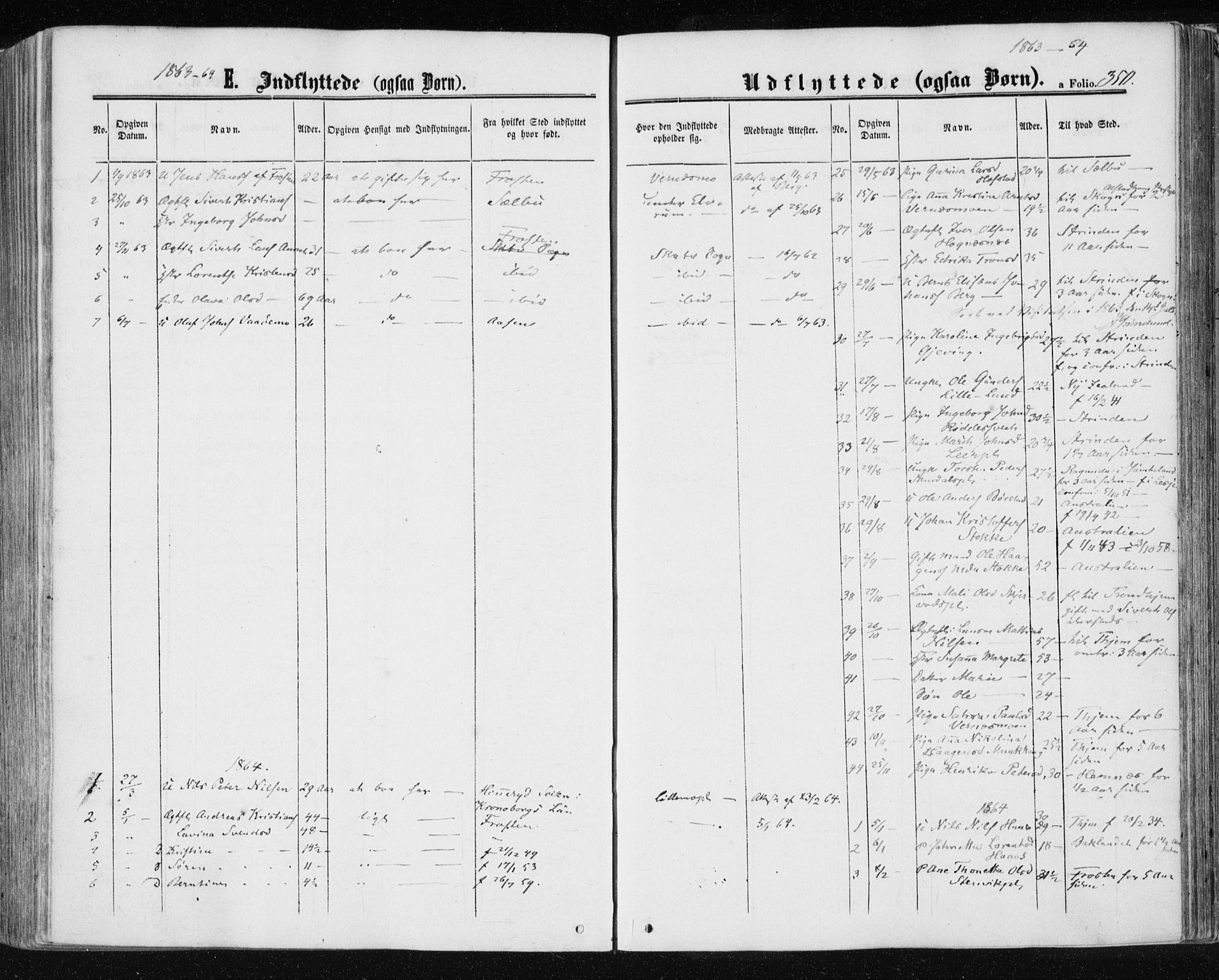 Ministerialprotokoller, klokkerbøker og fødselsregistre - Nord-Trøndelag, AV/SAT-A-1458/709/L0075: Parish register (official) no. 709A15, 1859-1870, p. 350