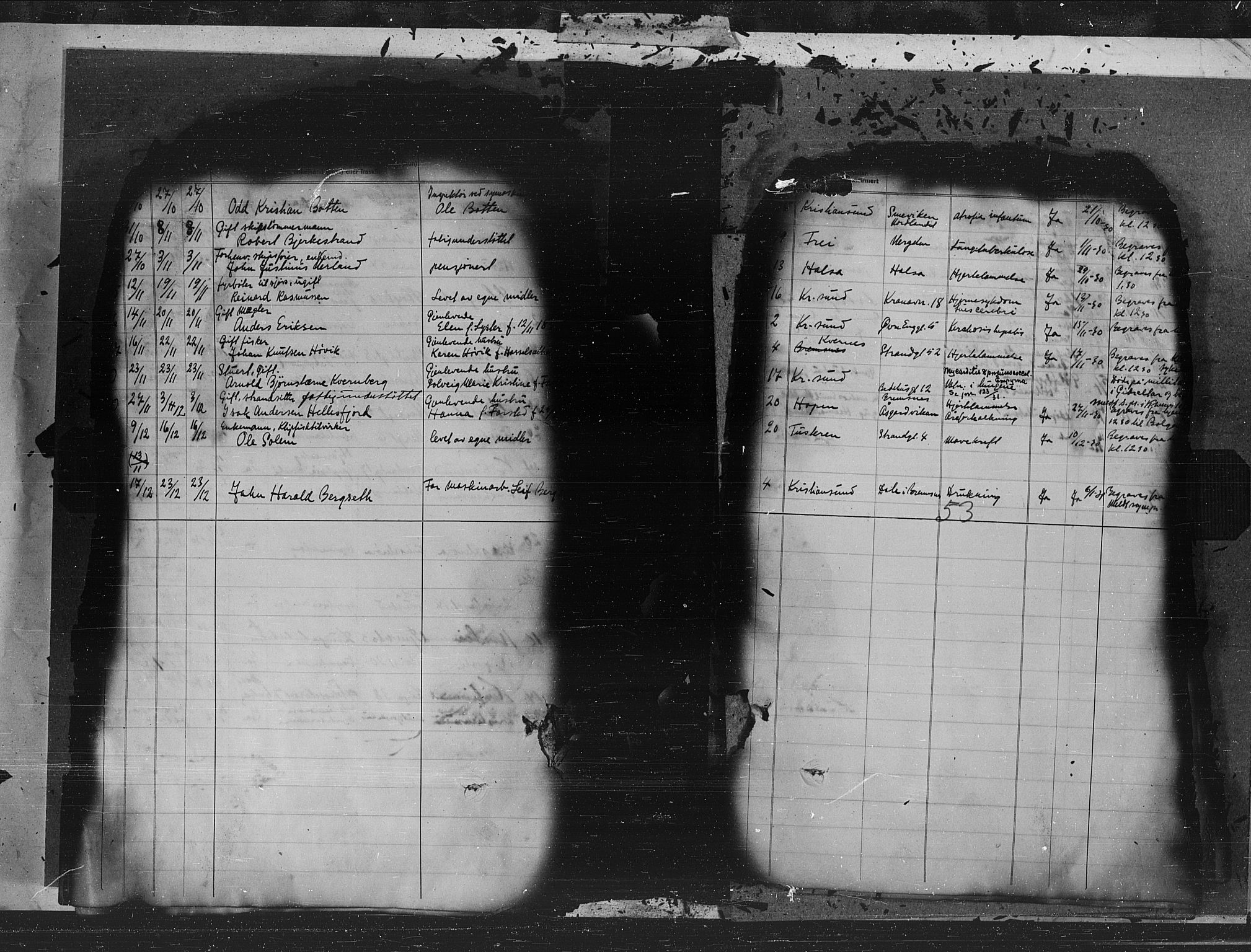 Kristiansund sokneprestkontor, AV/SAT-A-1068/1/I/I1: Parish register (official) no. 7e, 1916-1930, p. 53