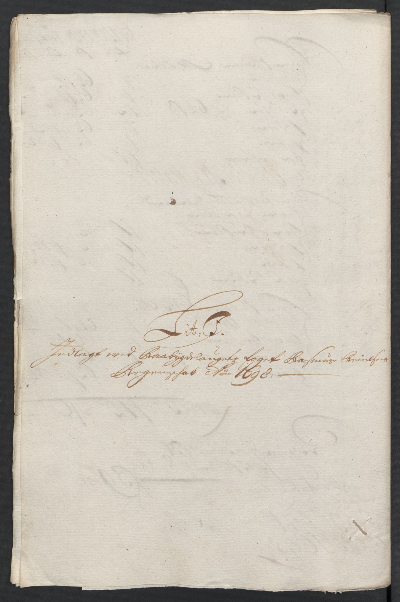 Rentekammeret inntil 1814, Reviderte regnskaper, Fogderegnskap, RA/EA-4092/R40/L2445: Fogderegnskap Råbyggelag, 1697-1699, p. 156
