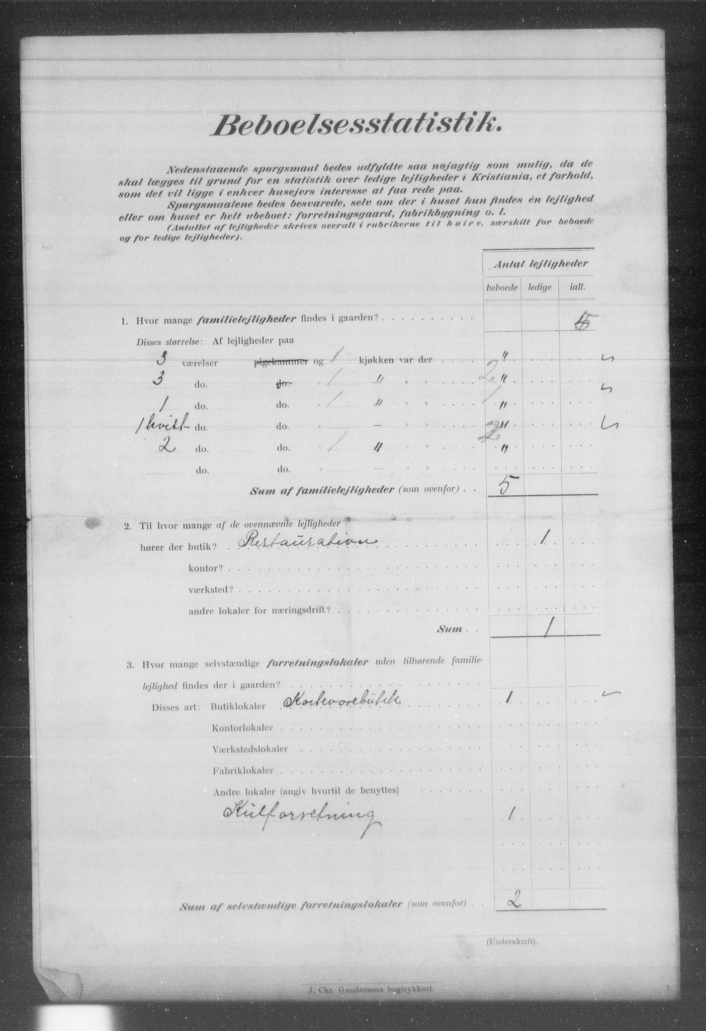 OBA, Municipal Census 1903 for Kristiania, 1903, p. 10127