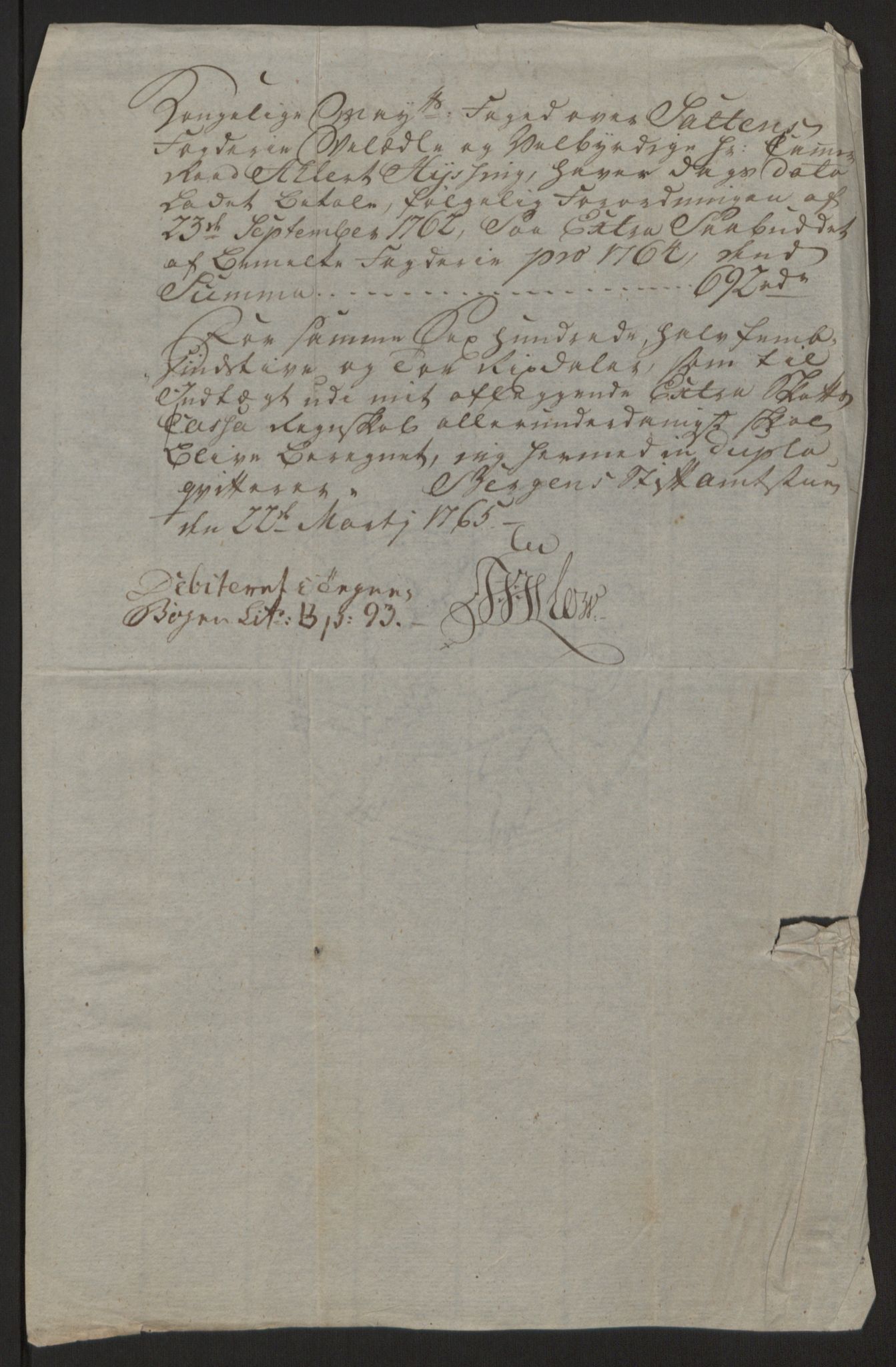 Rentekammeret inntil 1814, Reviderte regnskaper, Fogderegnskap, AV/RA-EA-4092/R66/L4670: Ekstraskatten Salten, 1762-1764, p. 403