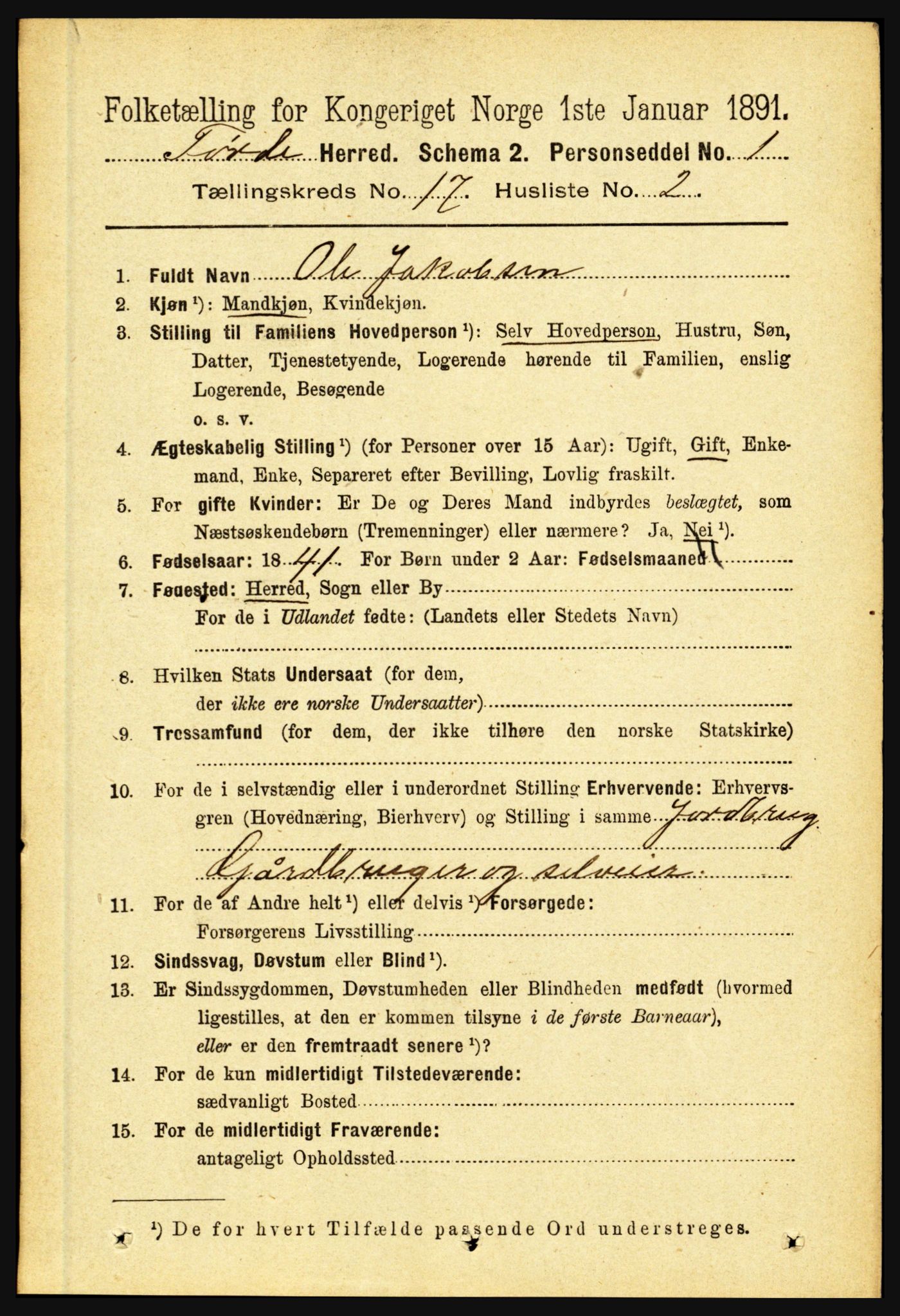 RA, 1891 census for 1432 Førde, 1891, p. 6026