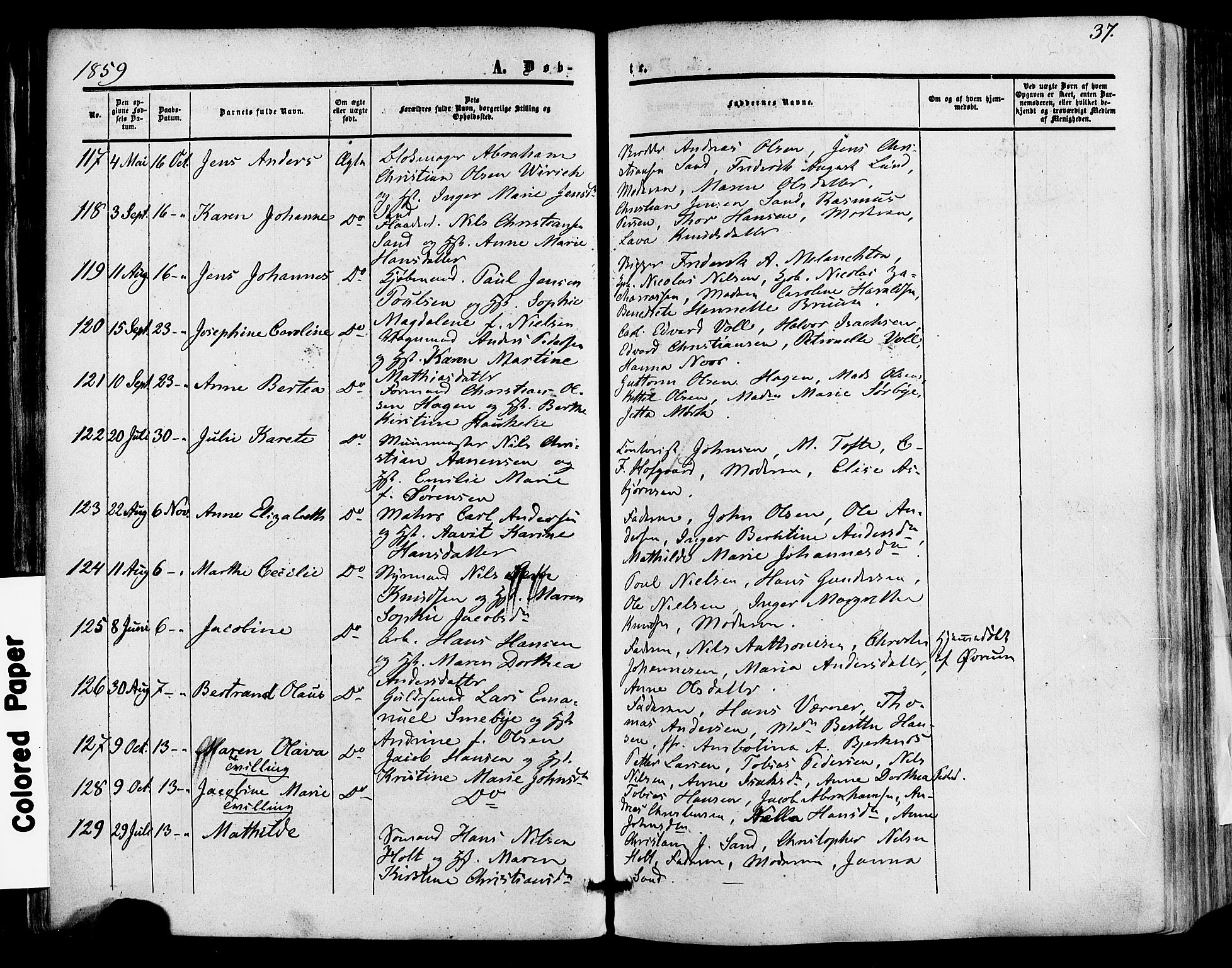 Skien kirkebøker, AV/SAKO-A-302/F/Fa/L0007: Parish register (official) no. 7, 1856-1865, p. 37