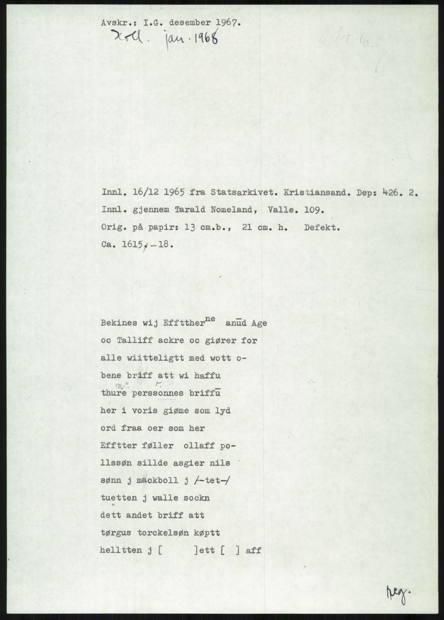 Samlinger til kildeutgivelse, Diplomavskriftsamlingen, AV/RA-EA-4053/H/Ha, p. 2917