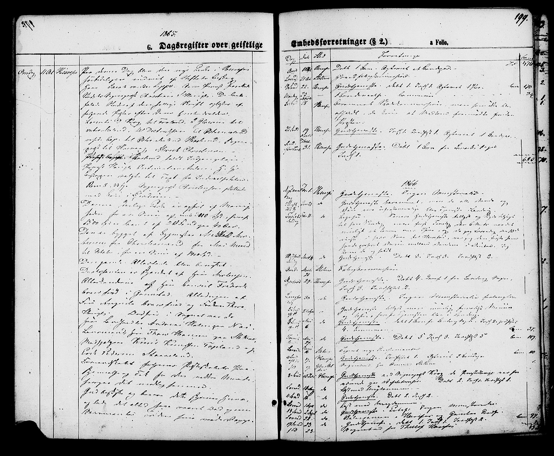 Herefoss sokneprestkontor, AV/SAK-1111-0019/F/Fa/Faa/L0002: Parish register (official) no. A 2, 1861-1886, p. 199