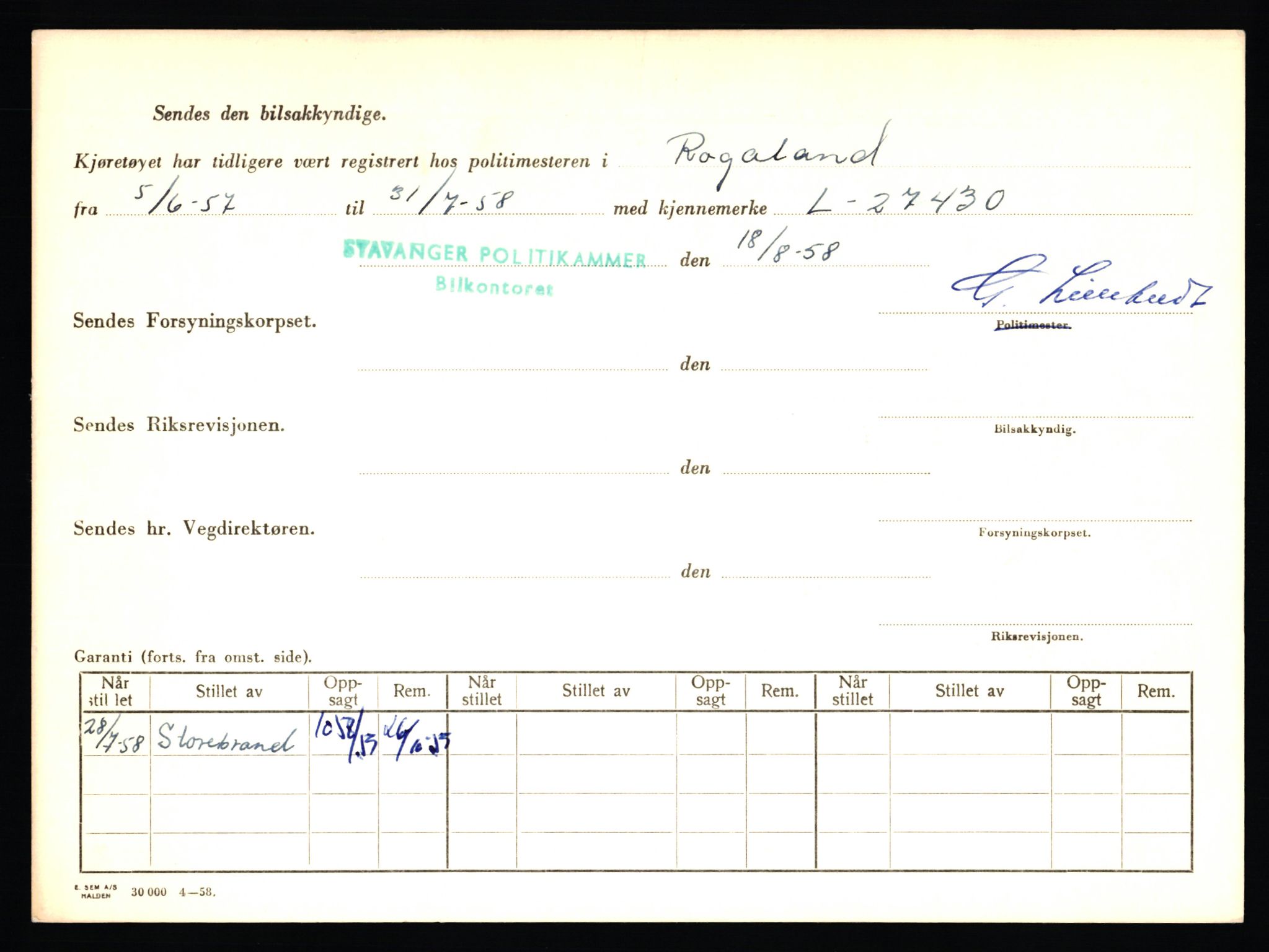 Stavanger trafikkstasjon, AV/SAST-A-101942/0/F/L0005: L-1350 - L-1699, 1930-1971, p. 1106