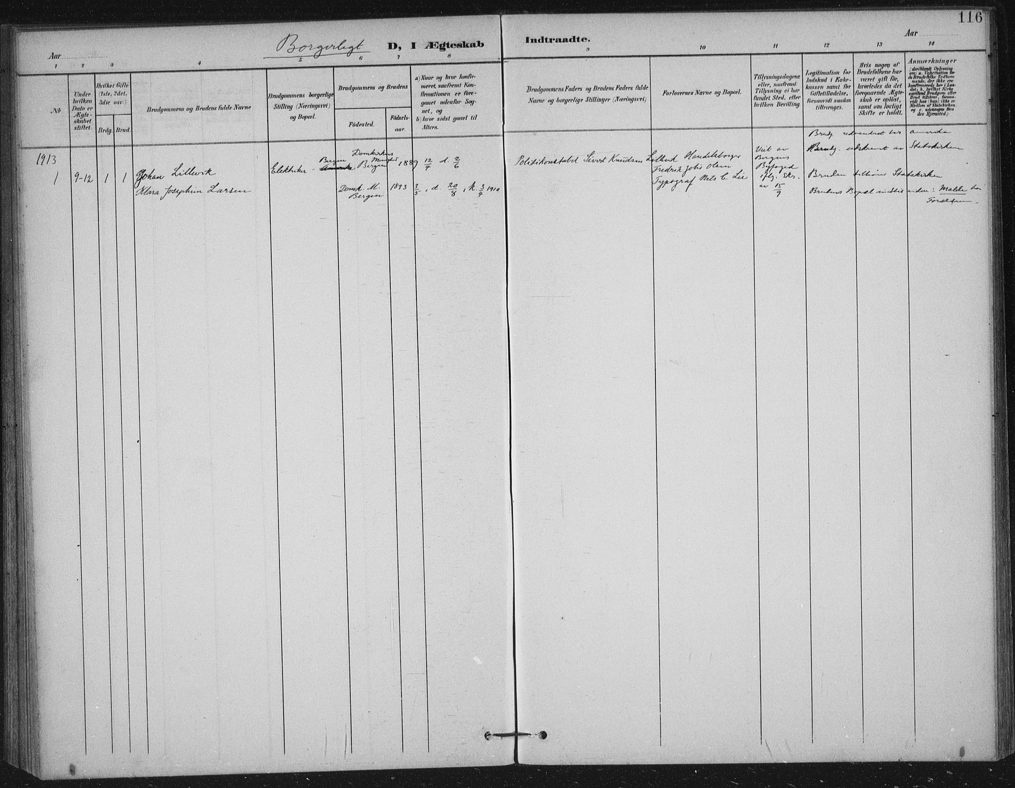Håland sokneprestkontor, SAST/A-101802/002/B/L0001: Parish register (official) no. A 13, 1901-1923, p. 116