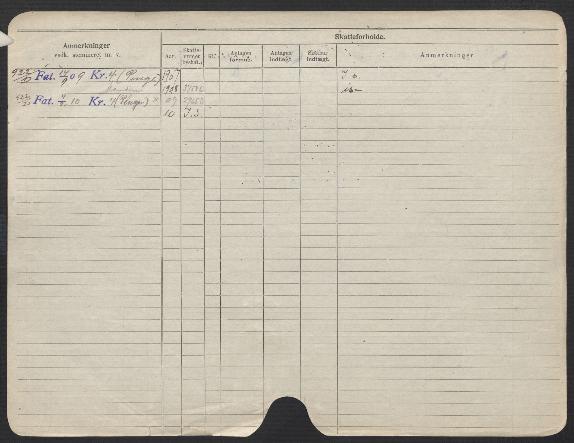 Oslo folkeregister, Registerkort, SAO/A-11715/F/Fa/Fac/L0013: Kvinner, 1906-1914, p. 350b