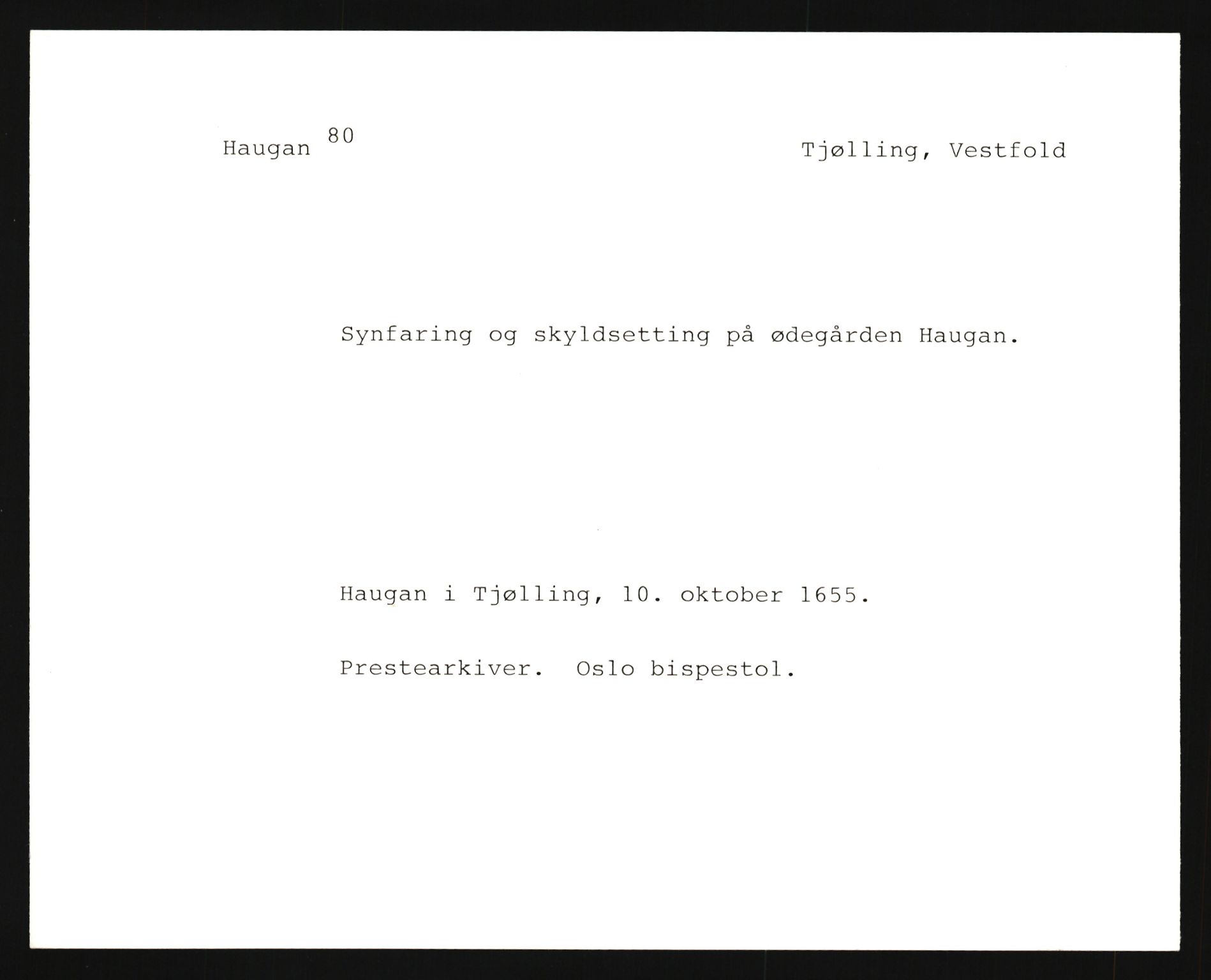 Riksarkivets diplomsamling, AV/RA-EA-5965/F35/F35e/L0019: Registreringssedler Vestfold 2, 1400-1700, p. 279