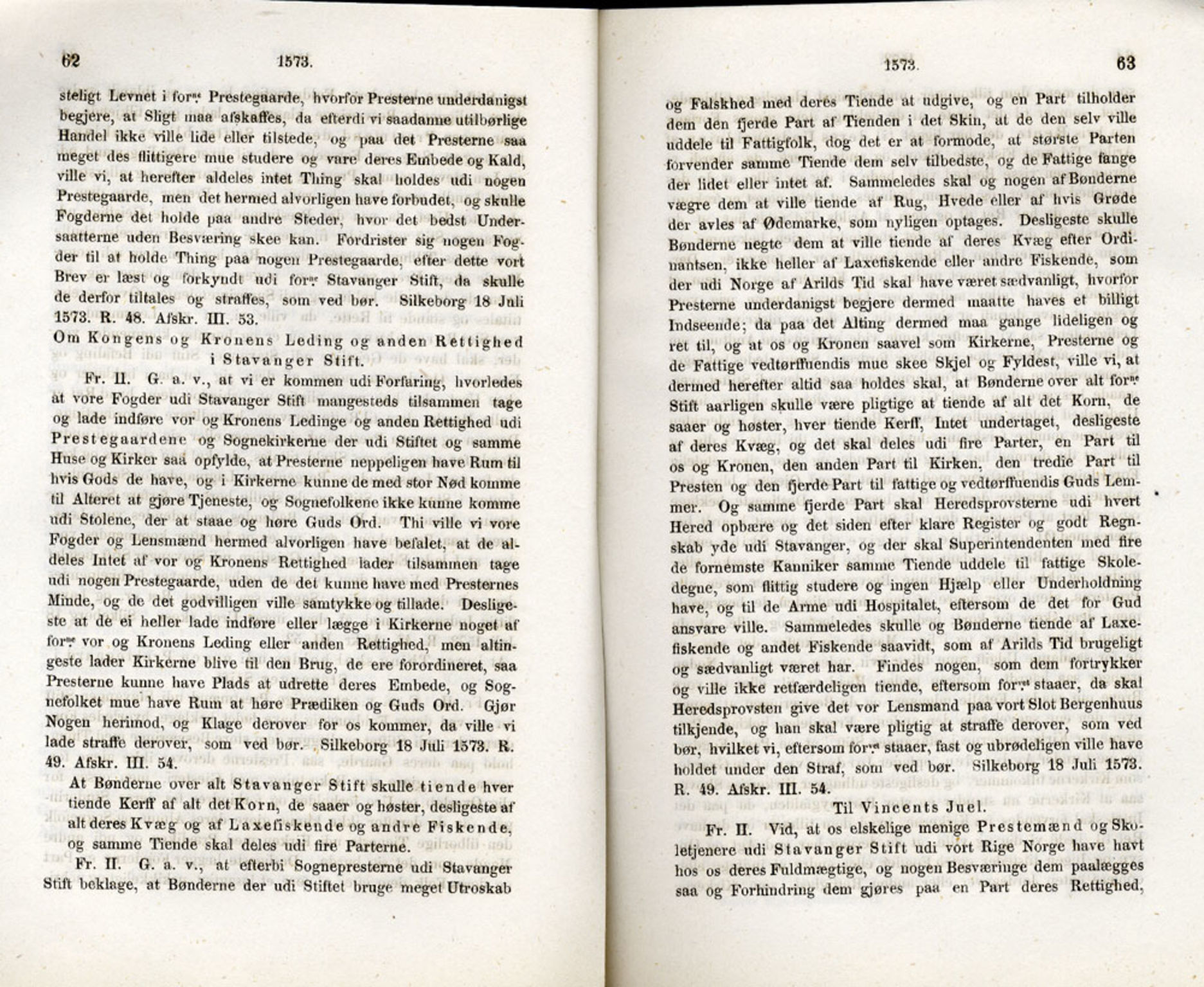 Publikasjoner utgitt av Det Norske Historiske Kildeskriftfond, PUBL/-/-/-: Norske Rigs-Registranter, bind 2, 1572-1588, p. 62-63