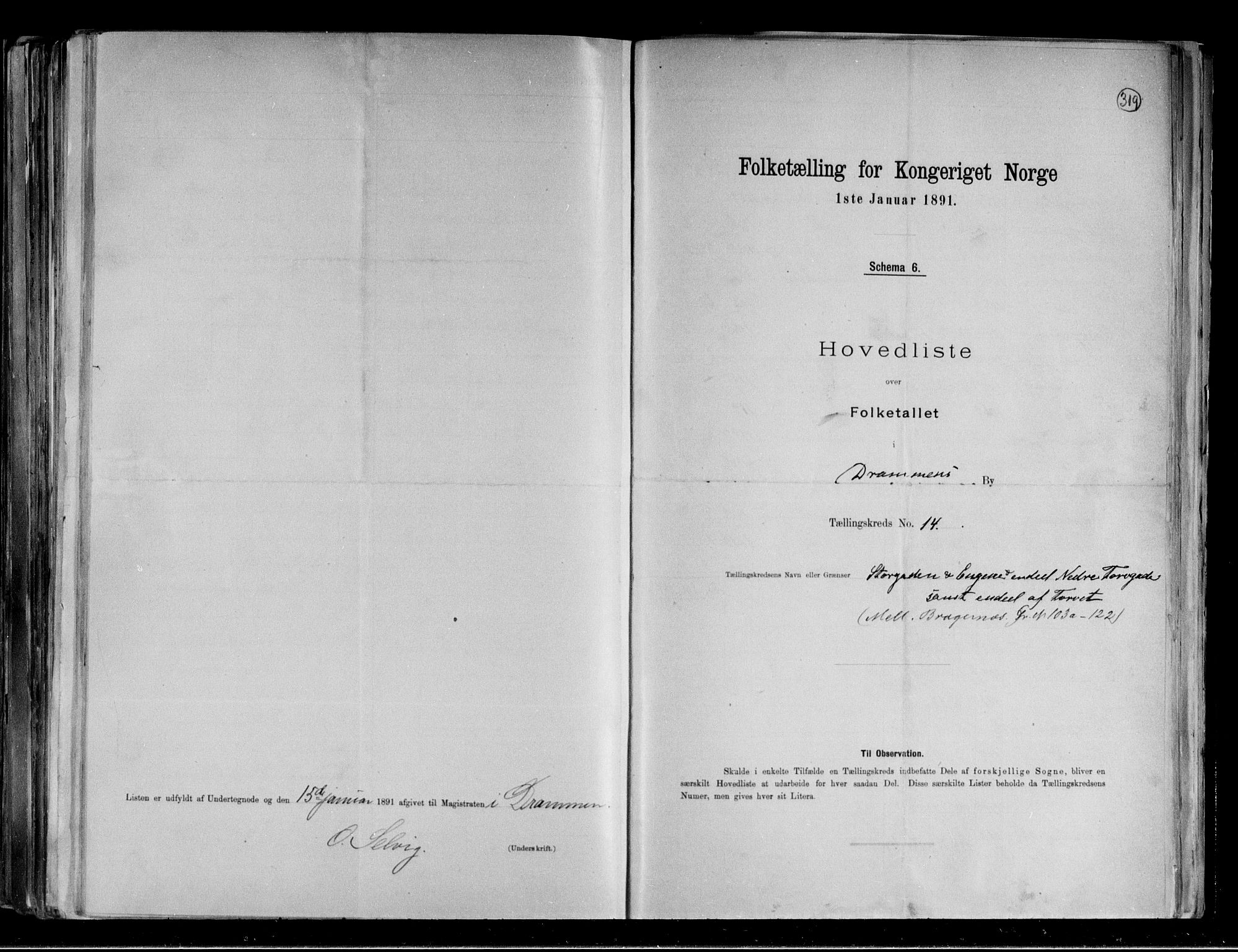 RA, 1891 census for 0602 Drammen, 1891, p. 34