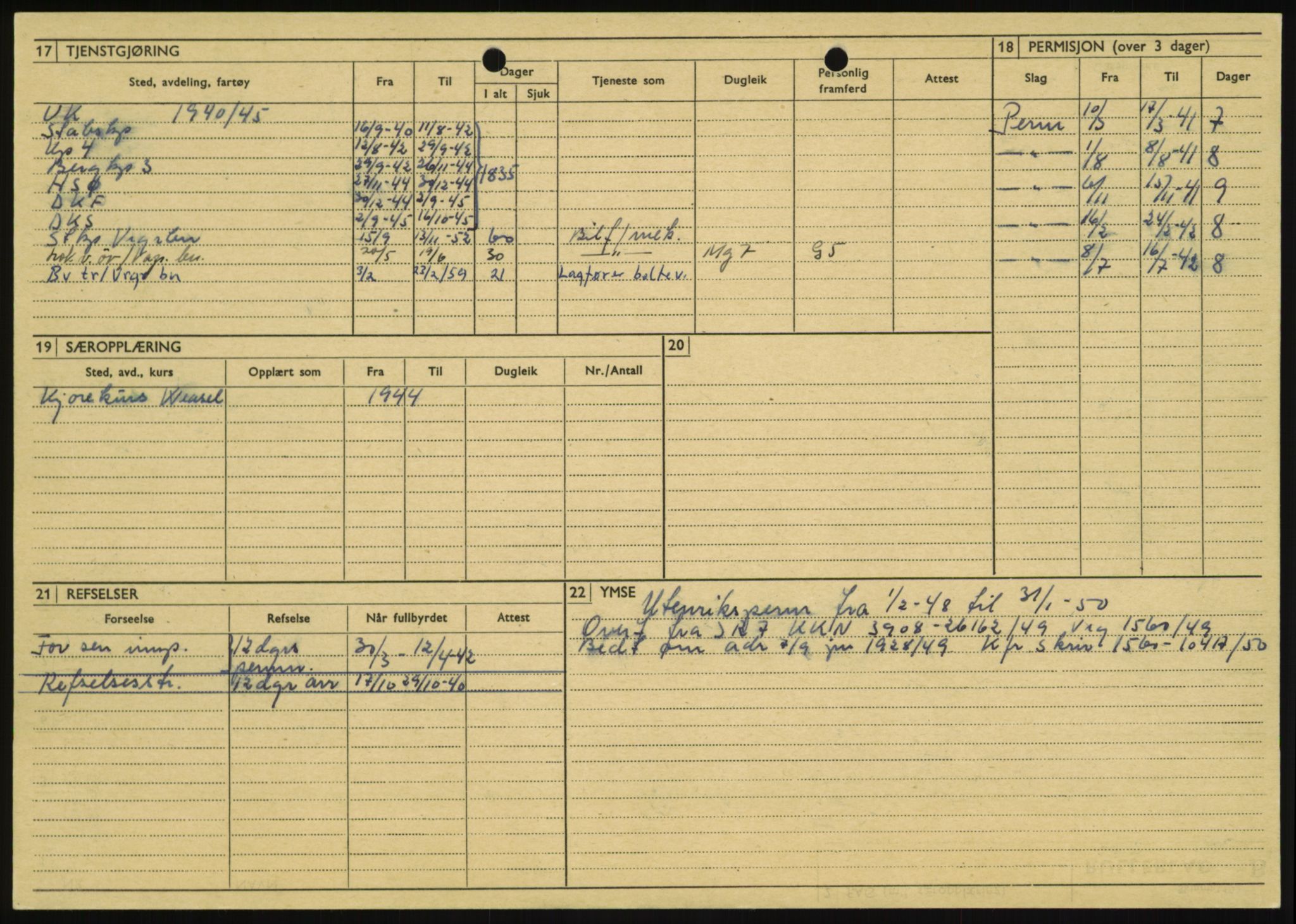 Forsvaret, Varanger bataljon, AV/RA-RAFA-2258/1/D/L0446: Rulleblad for menige født 1917-1919, 1917-1919, p. 493