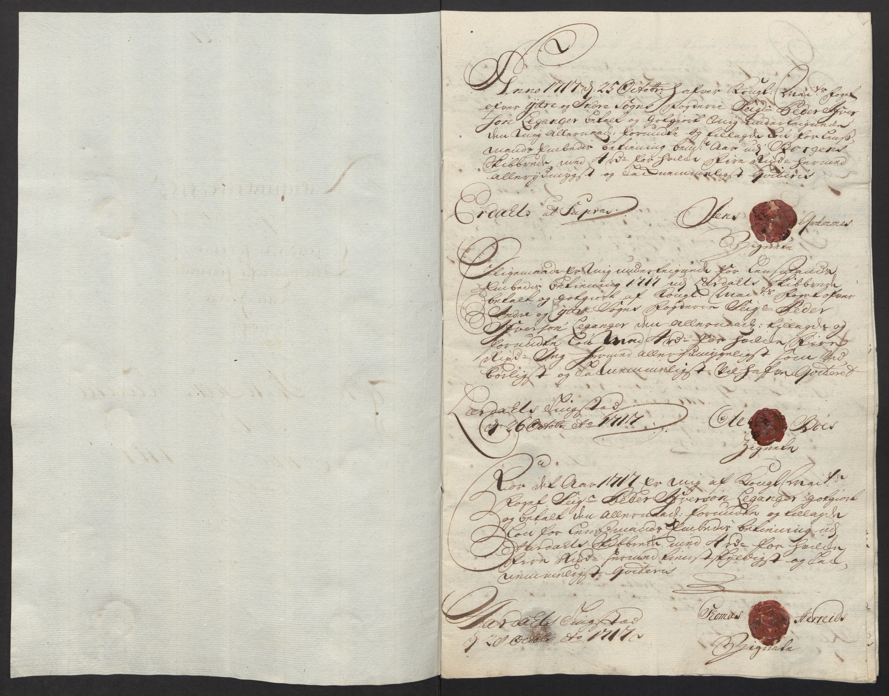 Rentekammeret inntil 1814, Reviderte regnskaper, Fogderegnskap, AV/RA-EA-4092/R52/L3321: Fogderegnskap Sogn, 1717-1718, p. 165