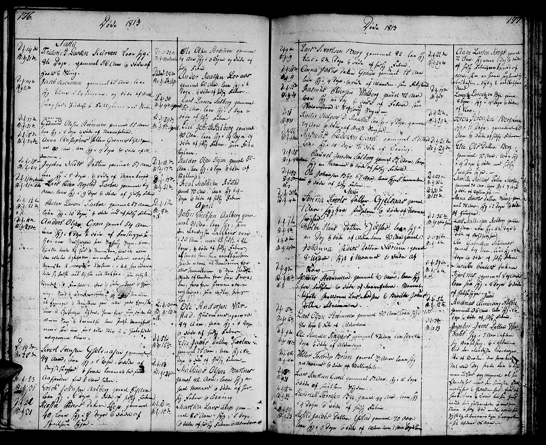 Ministerialprotokoller, klokkerbøker og fødselsregistre - Nord-Trøndelag, SAT/A-1458/730/L0274: Parish register (official) no. 730A03, 1802-1816, p. 176-177