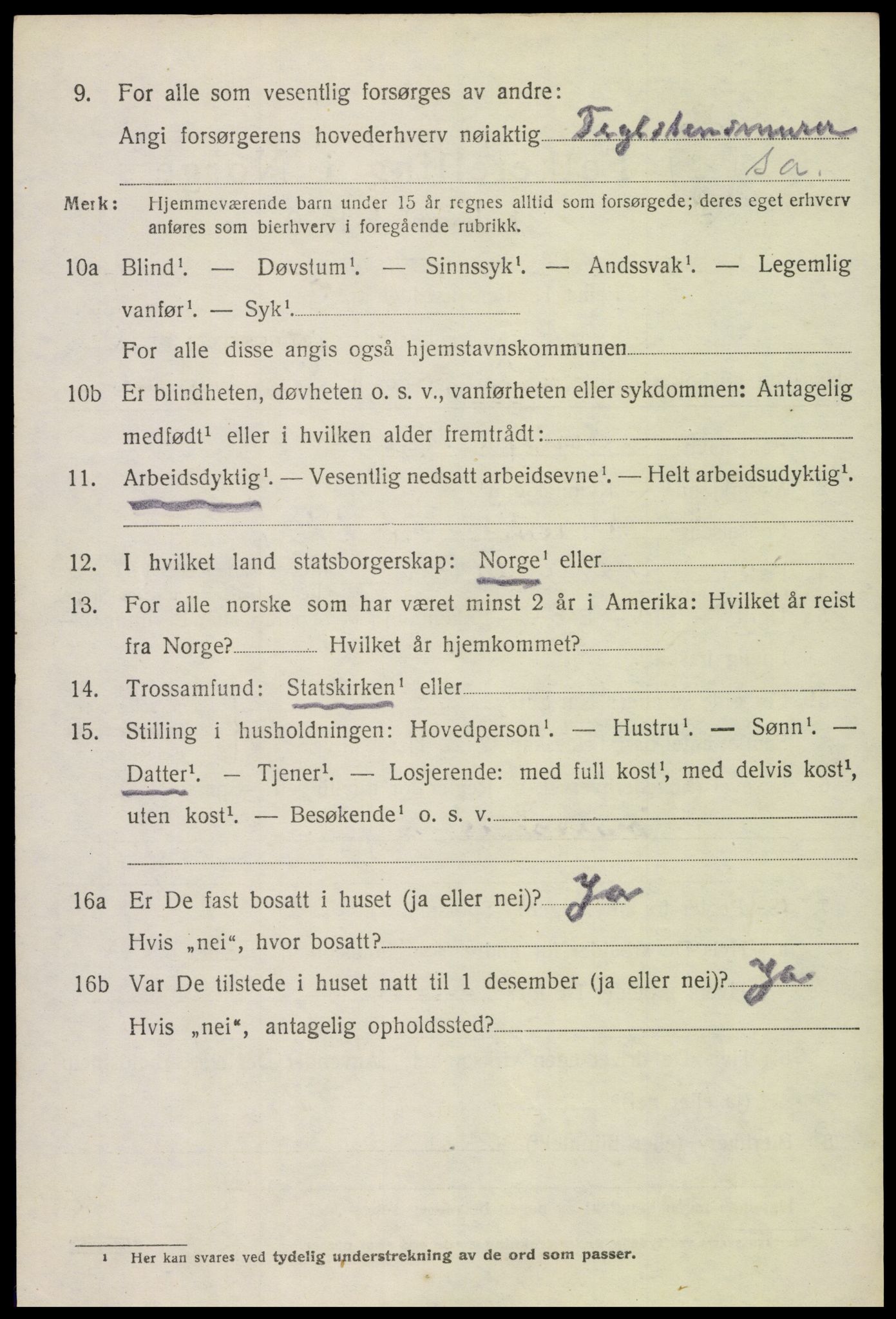 SAH, 1920 census for Østre Toten, 1920, p. 10811